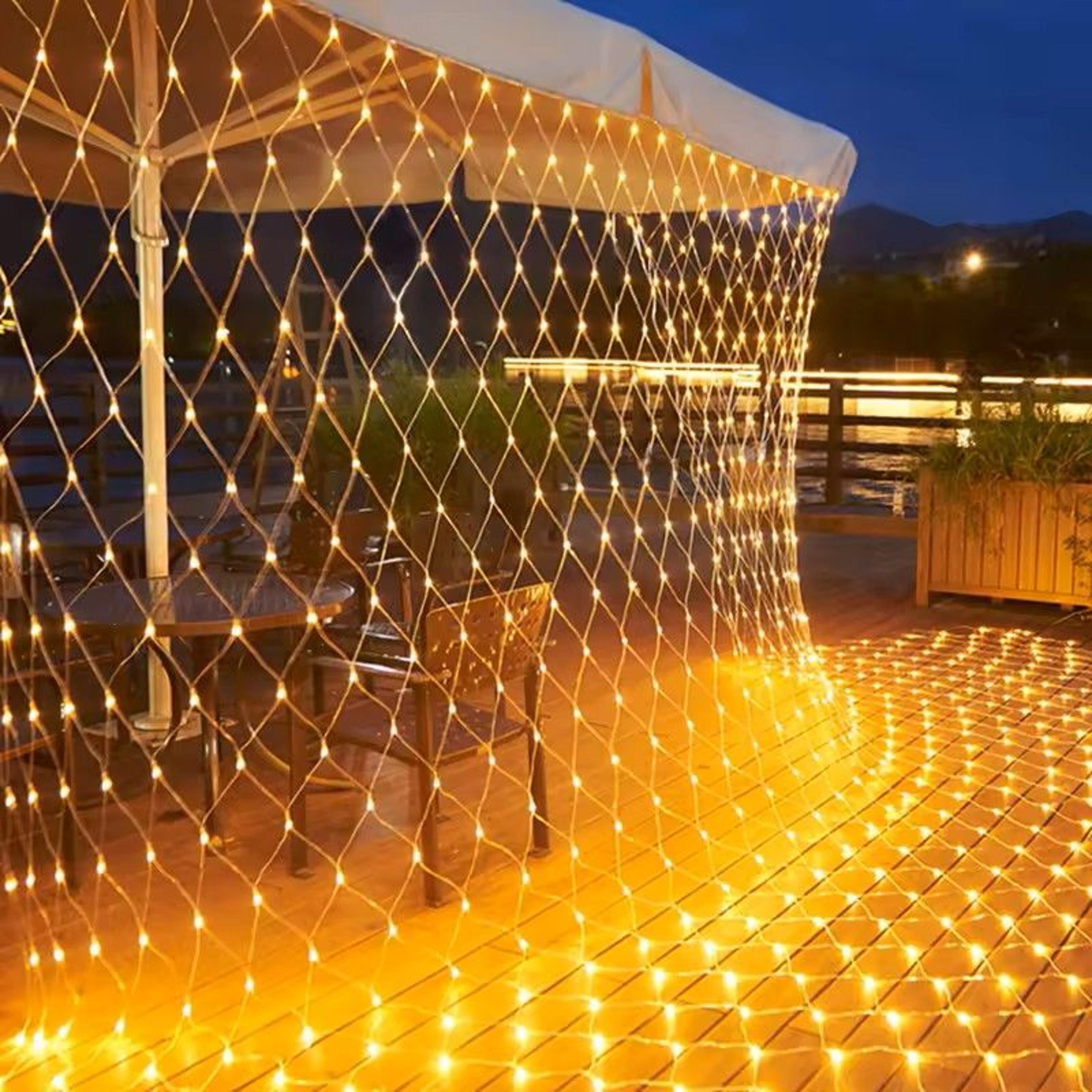 led net mesh fairy lights for outdoor decoration