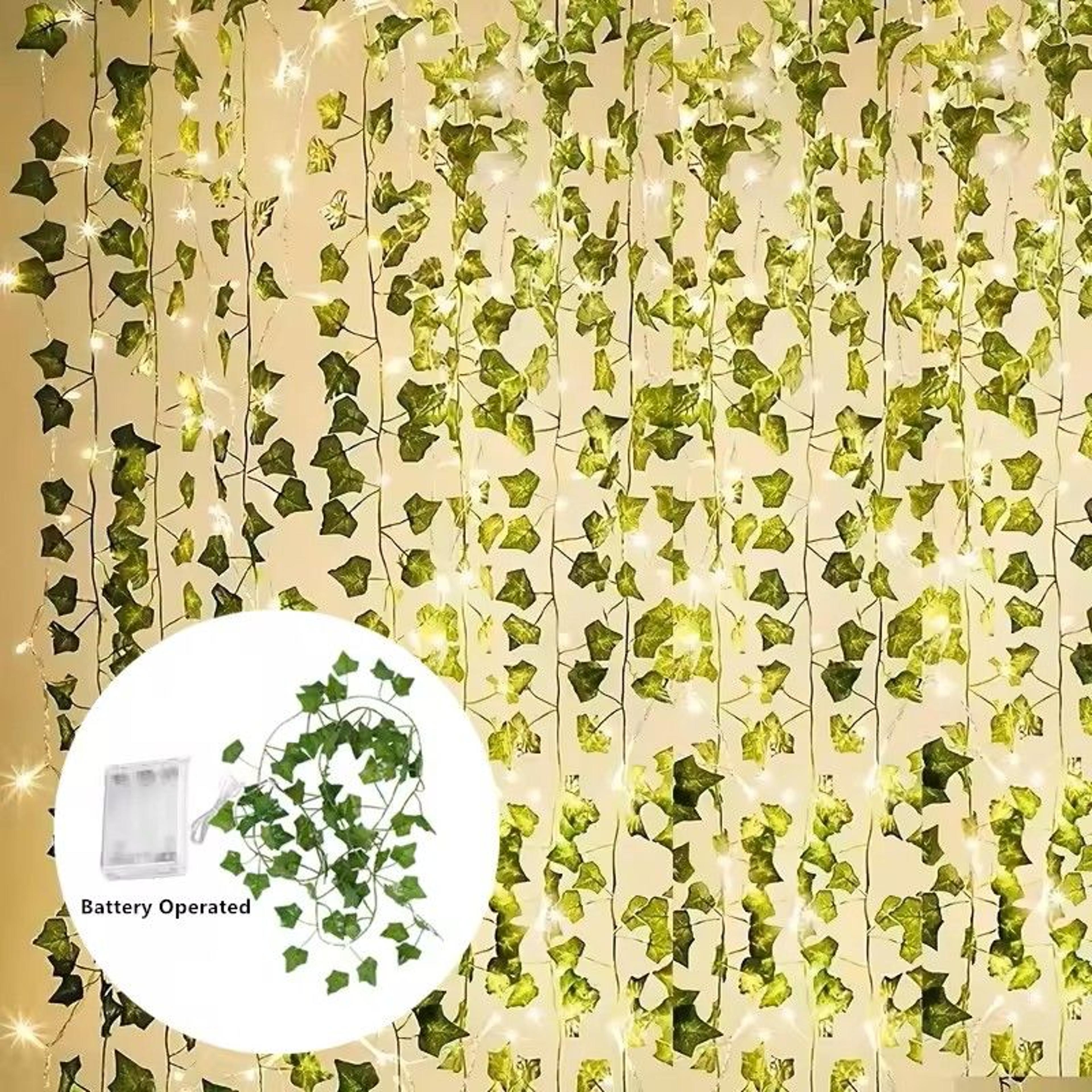 battery operated ivy vine string lights