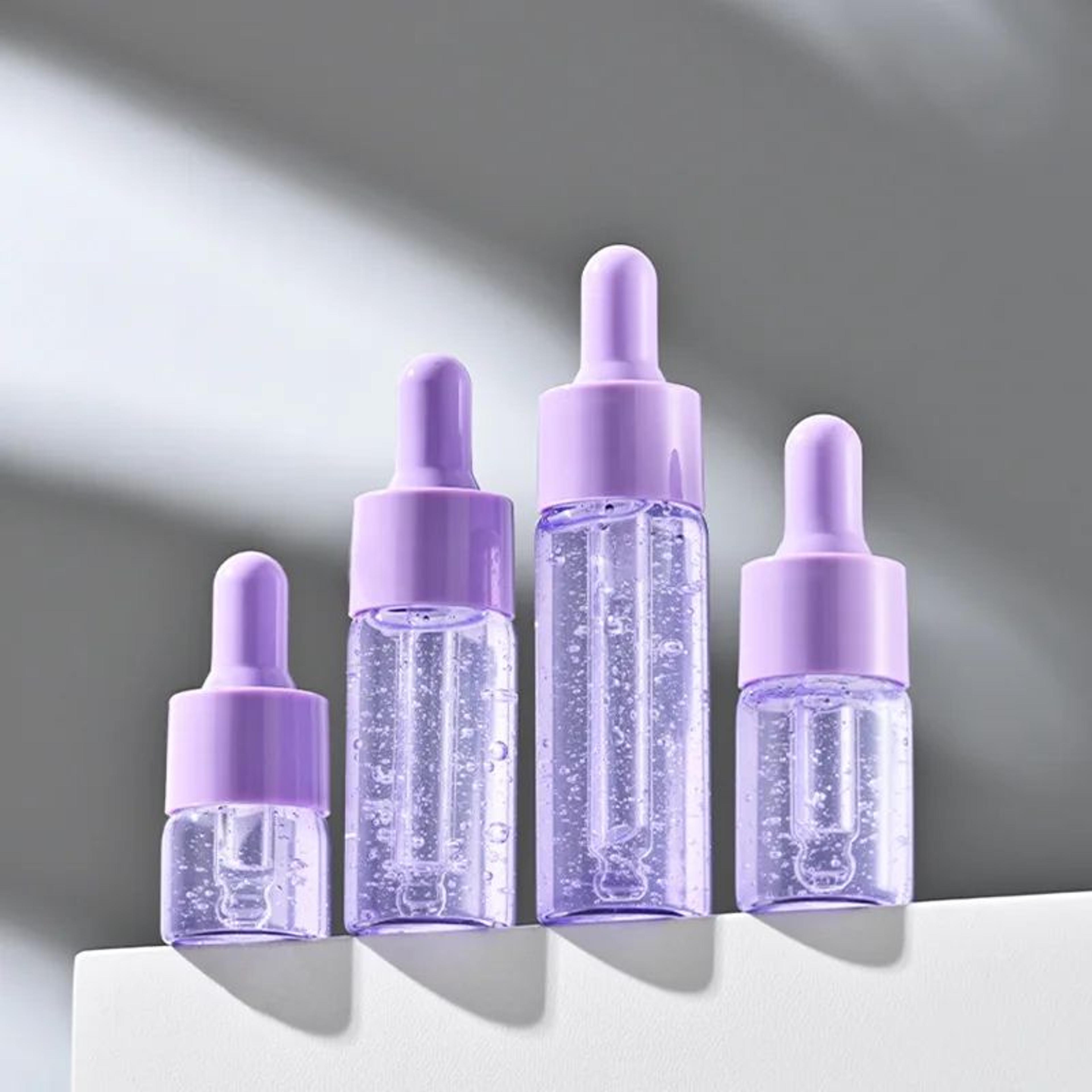 portable refillable mini dropper bottle – 5ml/10ml macaron color glass vial