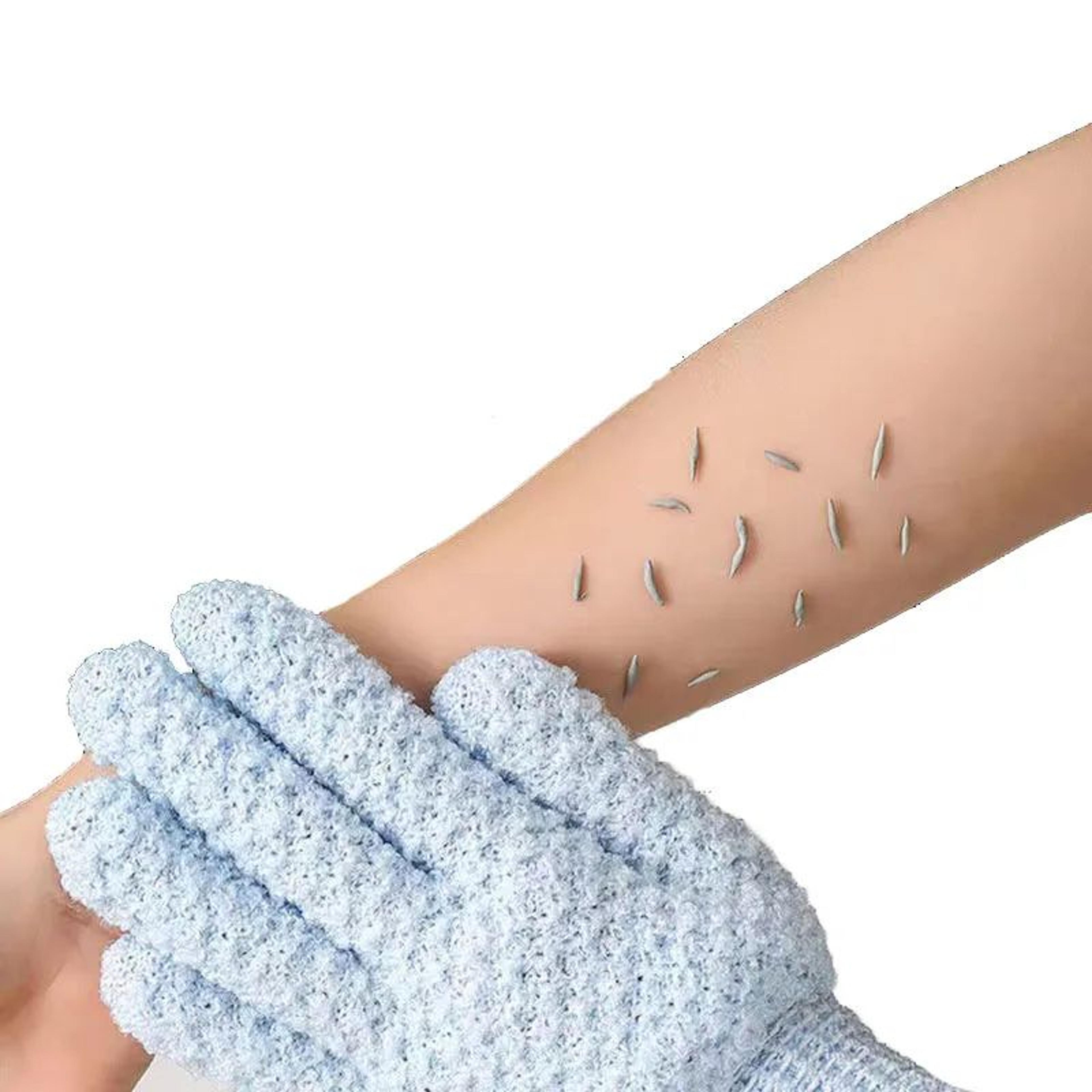 exfoliating bath foam glove for deep cleaning & peeling – shower washcloth