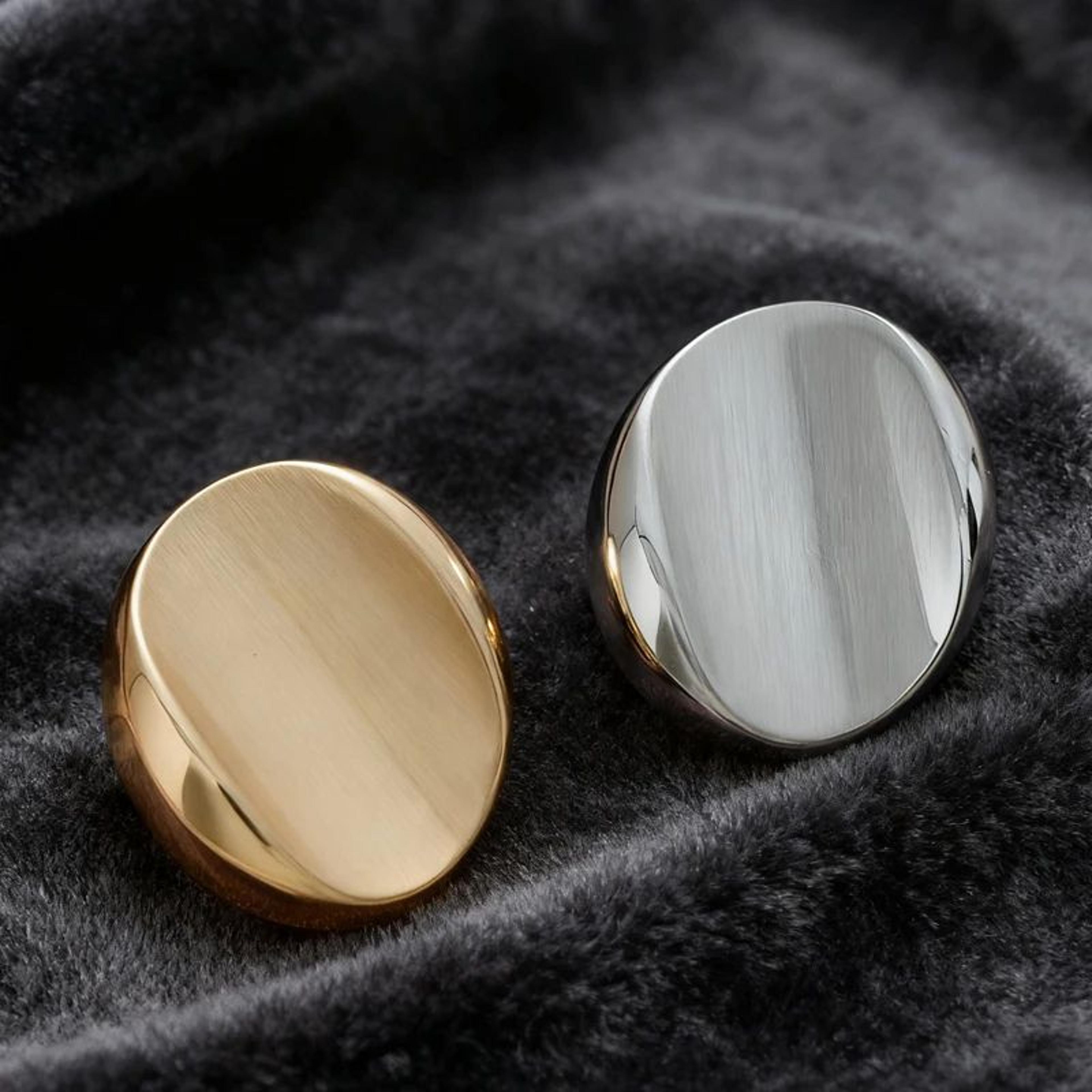 luxury oval decorative buttons – hand-sewn suit, jacket & sweater accessories