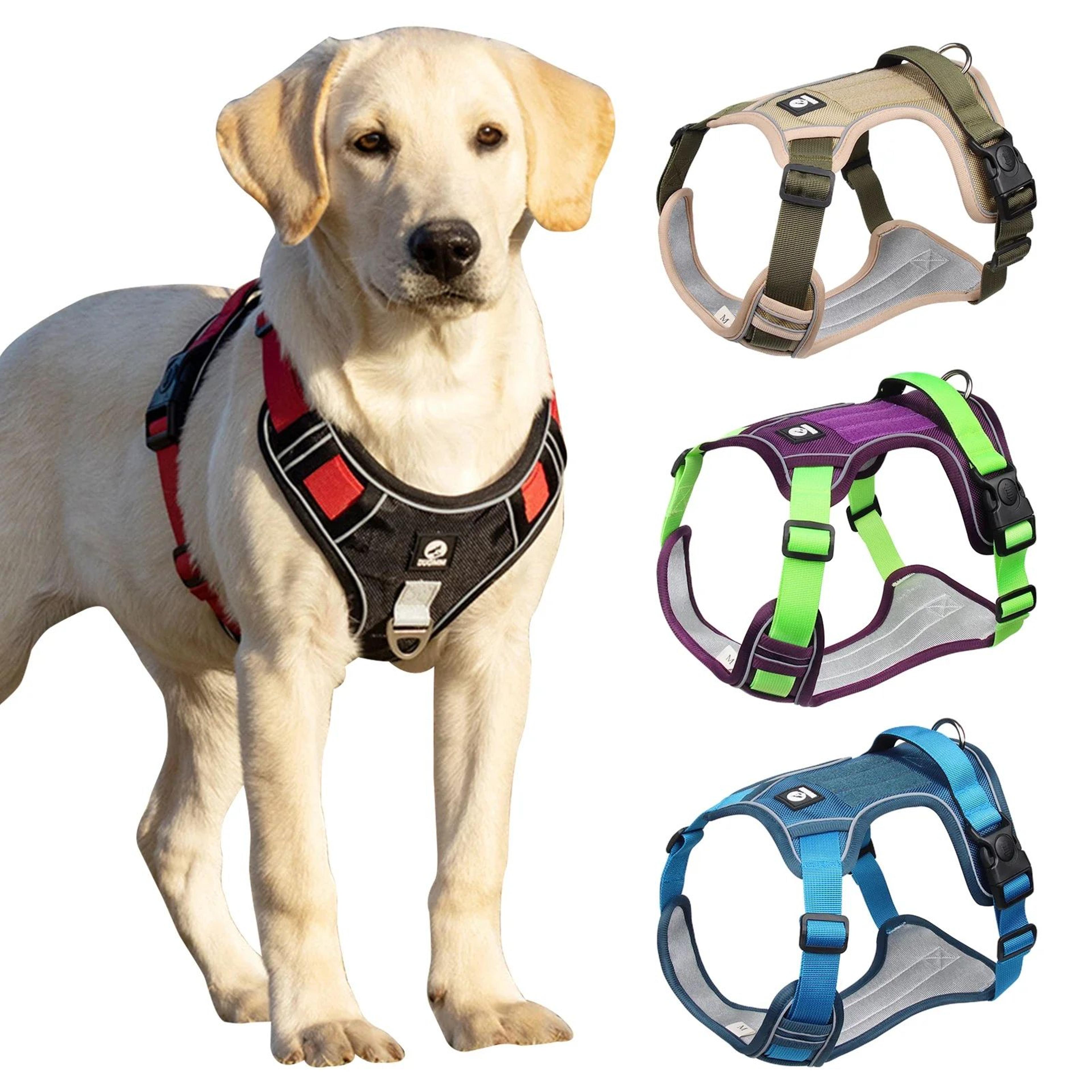 reflective tactical dog harness – waterproof 1680d oxford vest for medium & large dogs