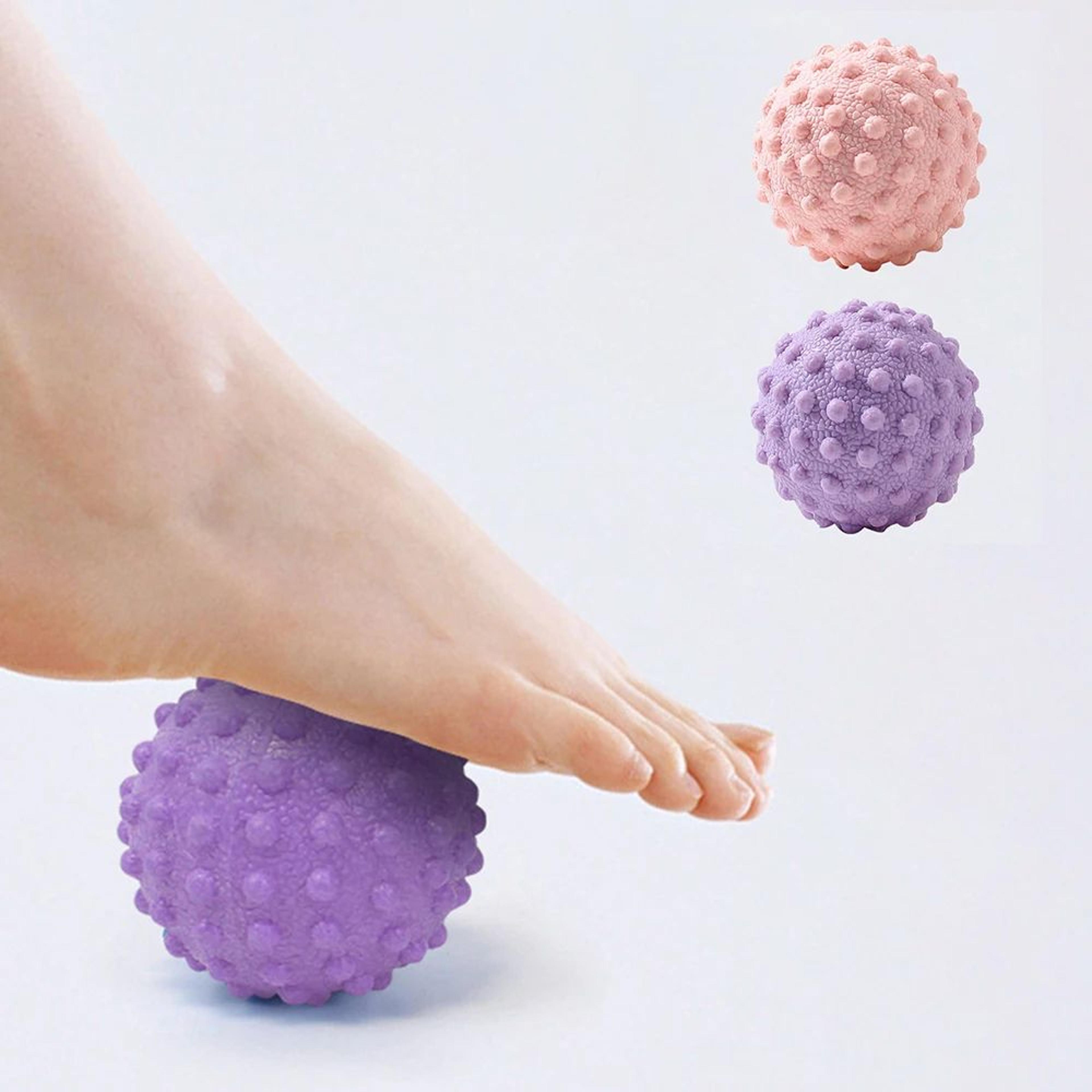 raised point fascia massage ball – tpr yoga therapy ball for back, waist, foot, and posture relief