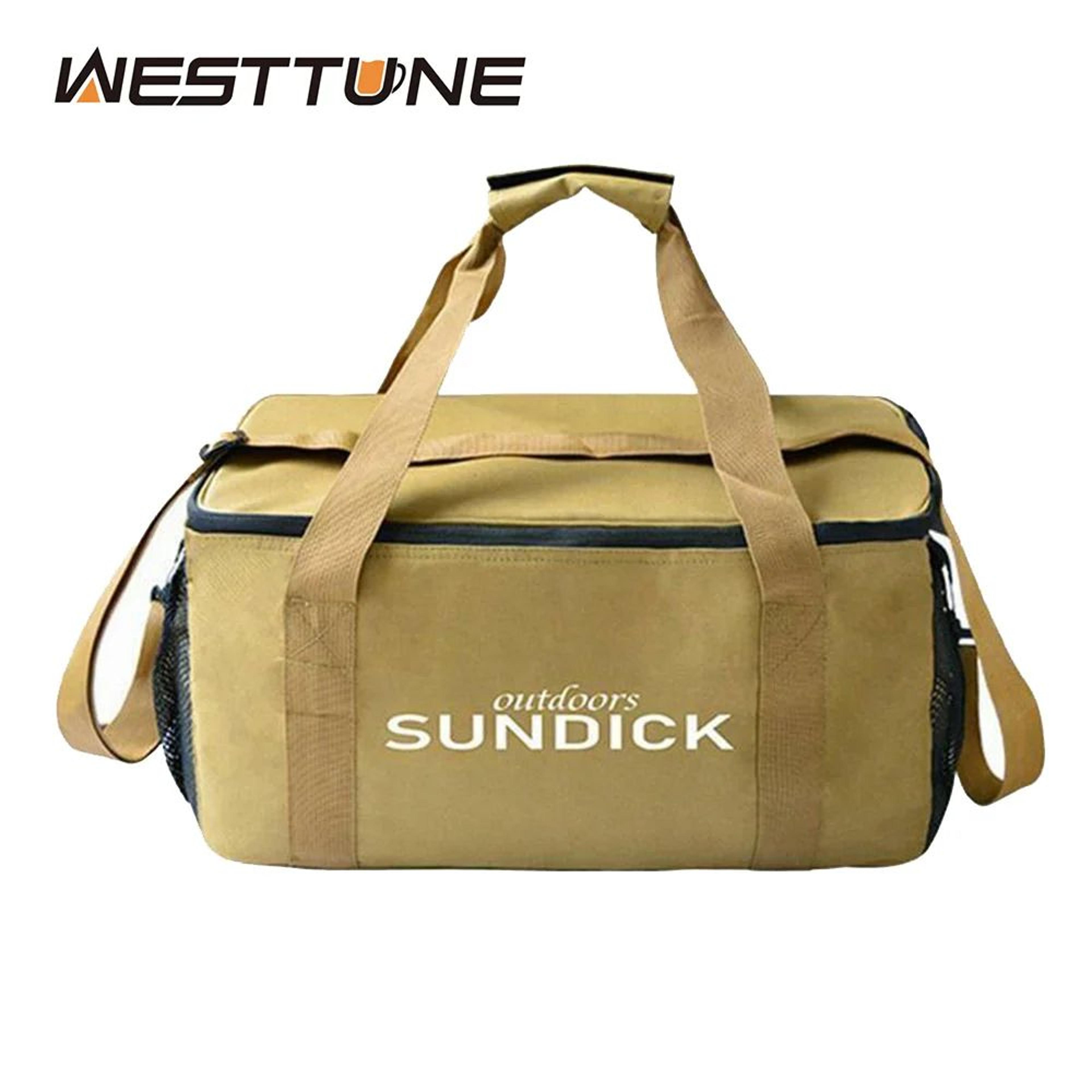 large capacity portable travel tableware bag for camping and picnics