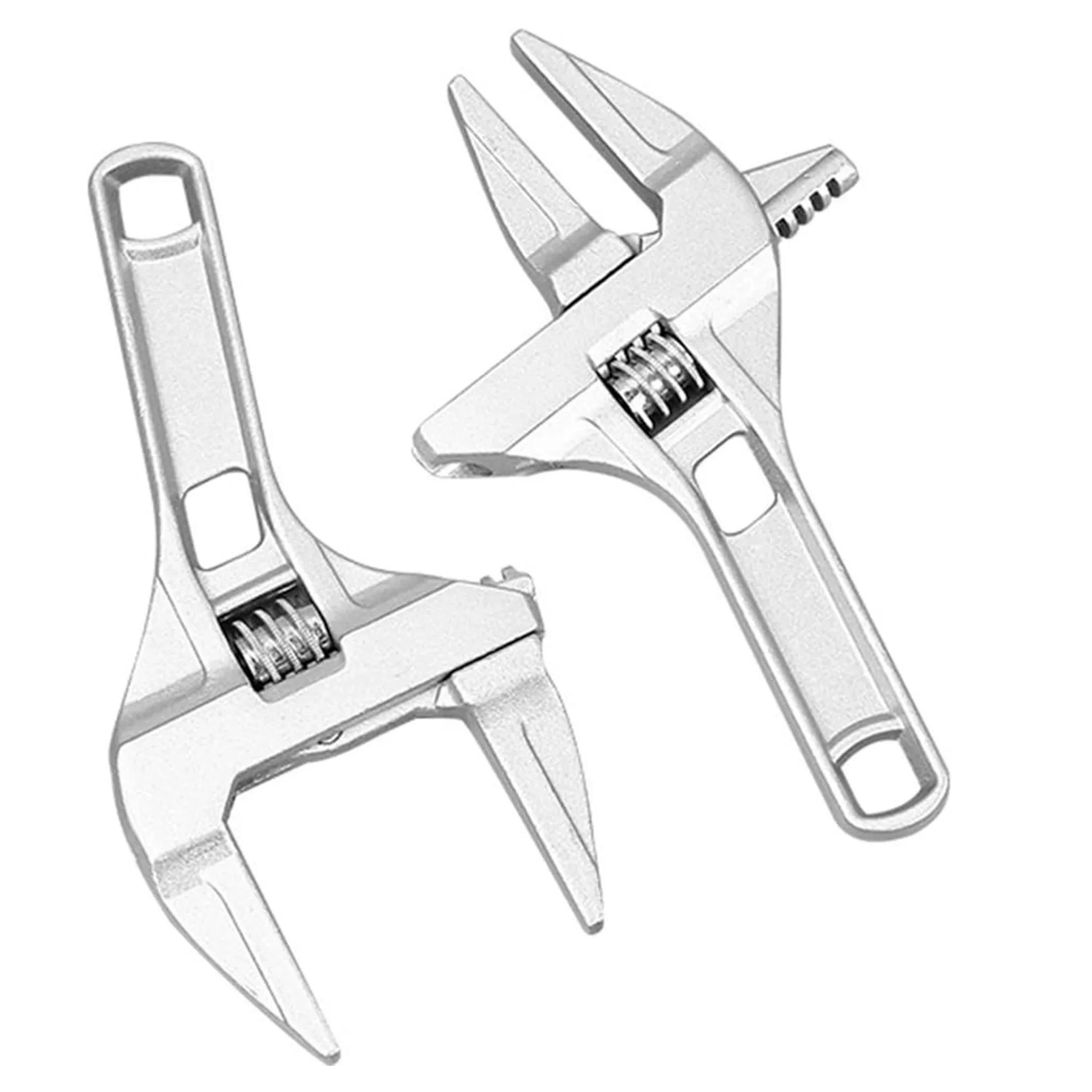 adjustable aluminum alloy bathroom wrench – multifunction universal spanner for pipe, nut & screw removal