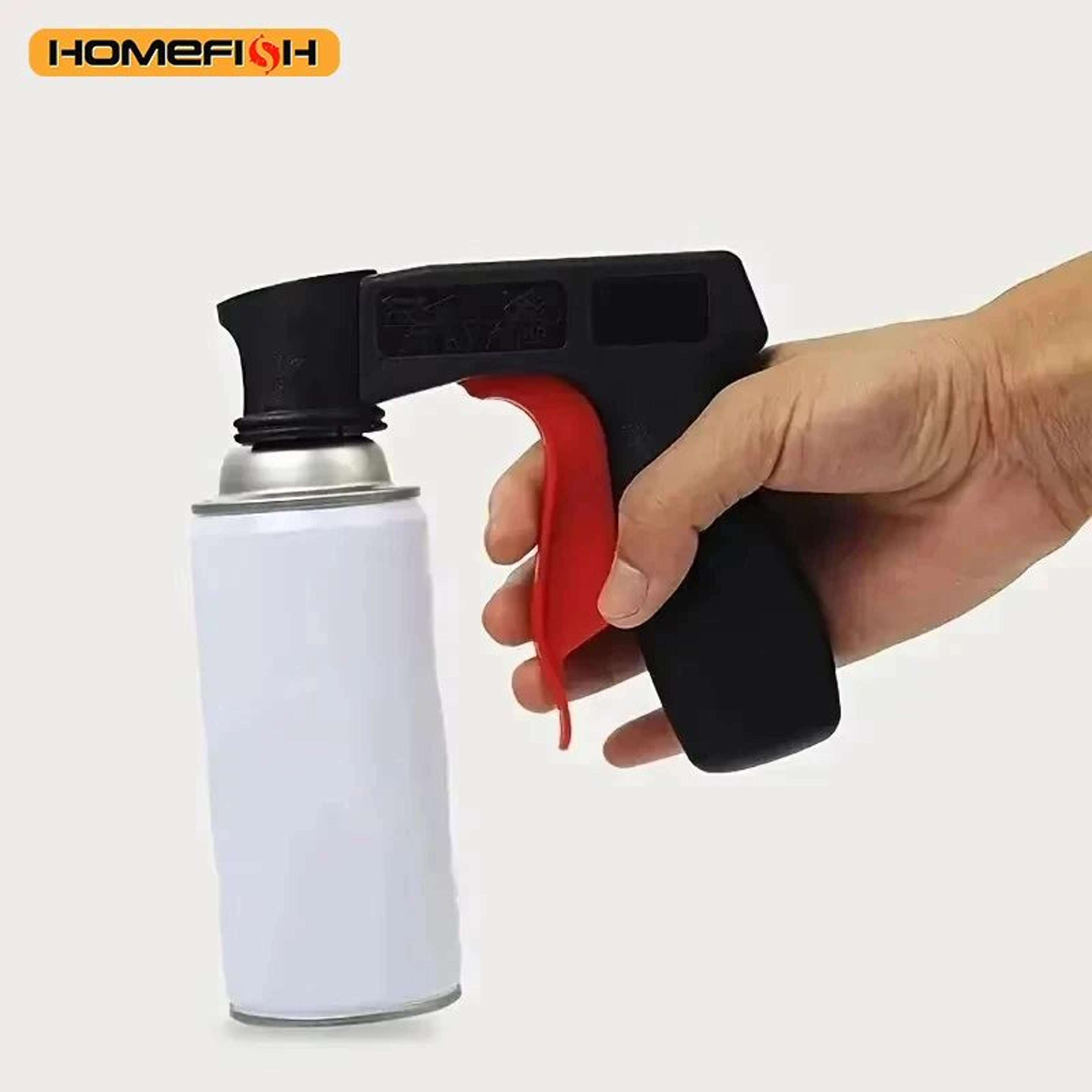 universal plastic spray paint handle – reusable trigger grip for car paint, film pasting & diy spraying