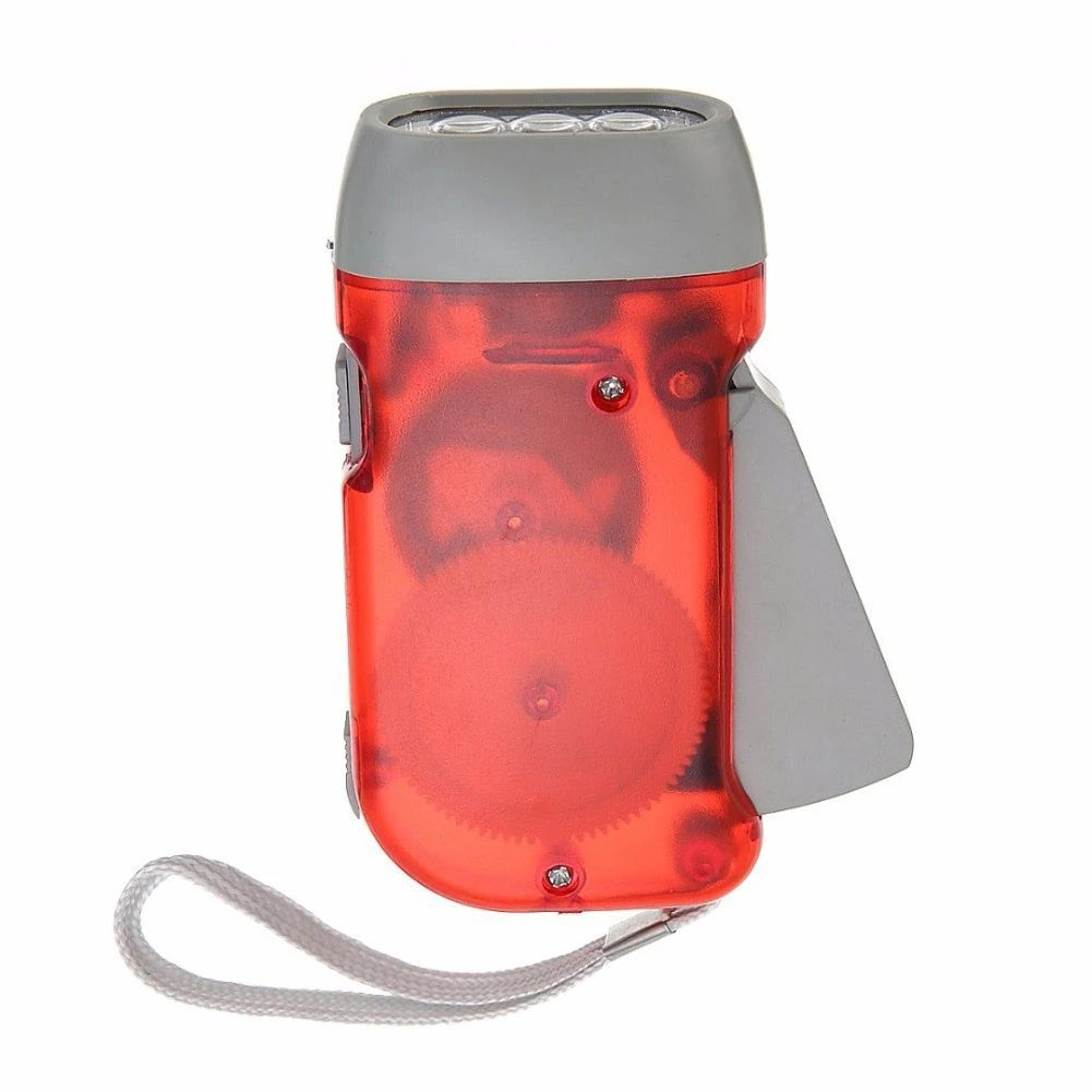 hand press dynamo led emergency flashlight