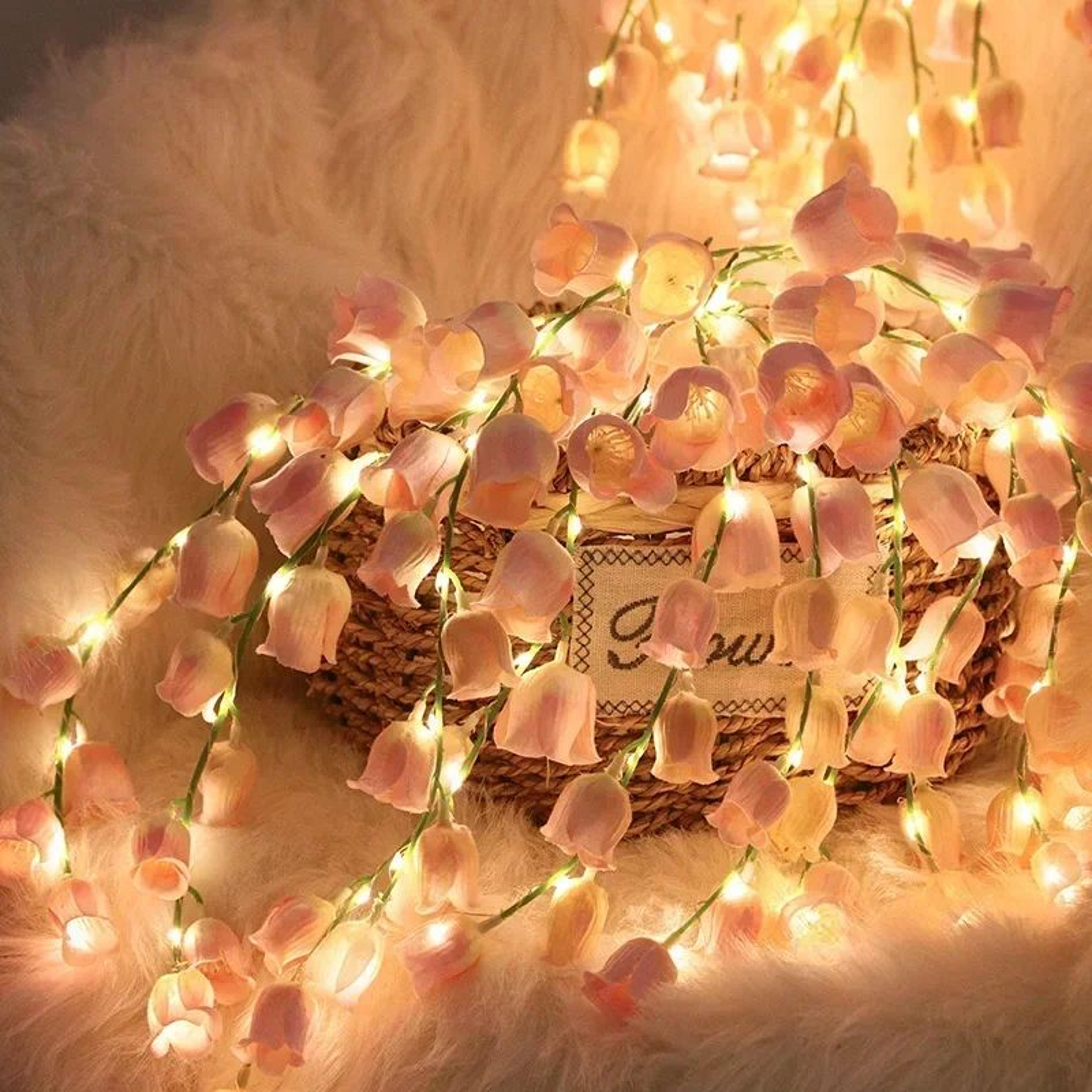 lily of the valley led fairy string lights
