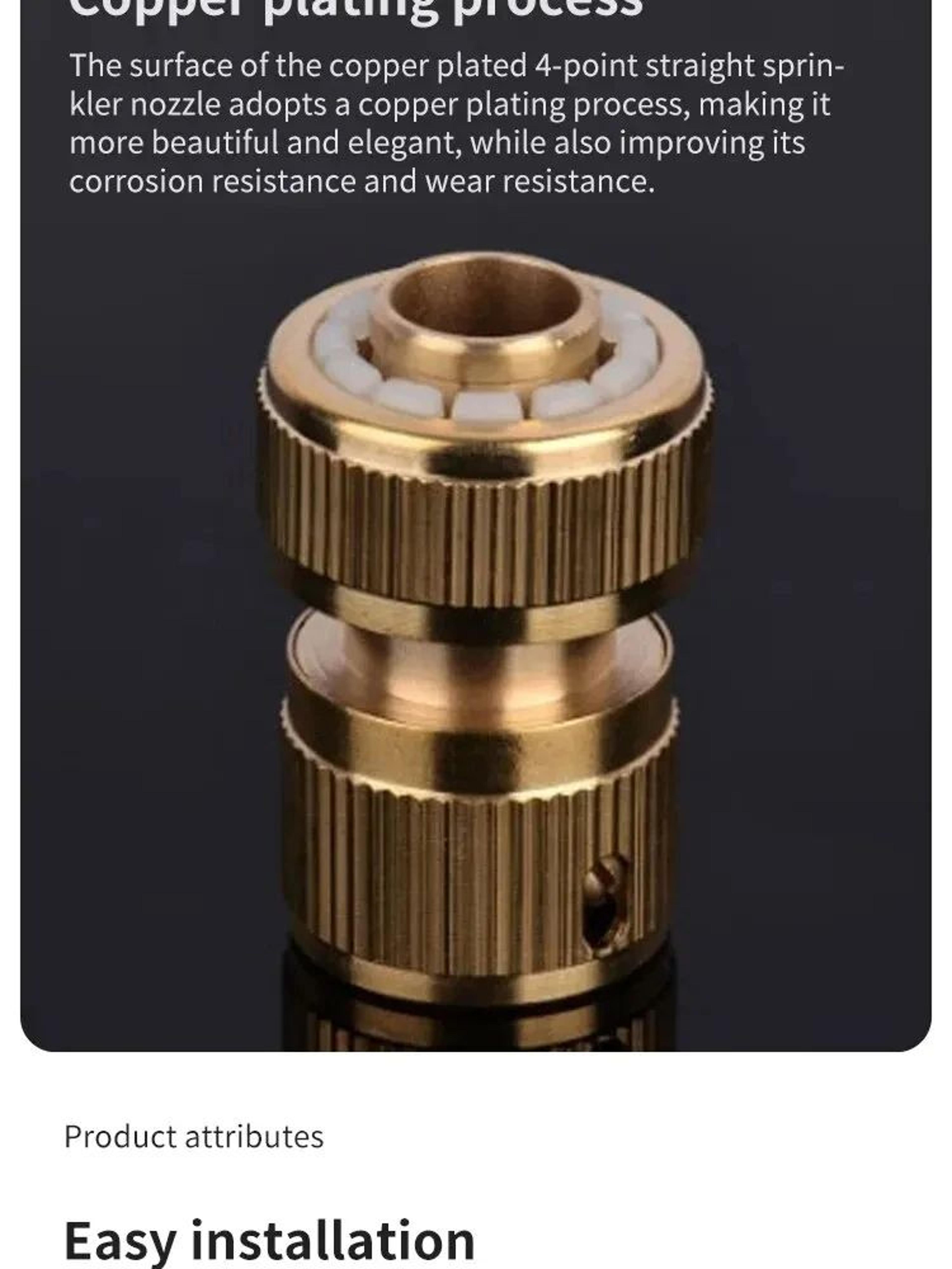 4 way water quick connector