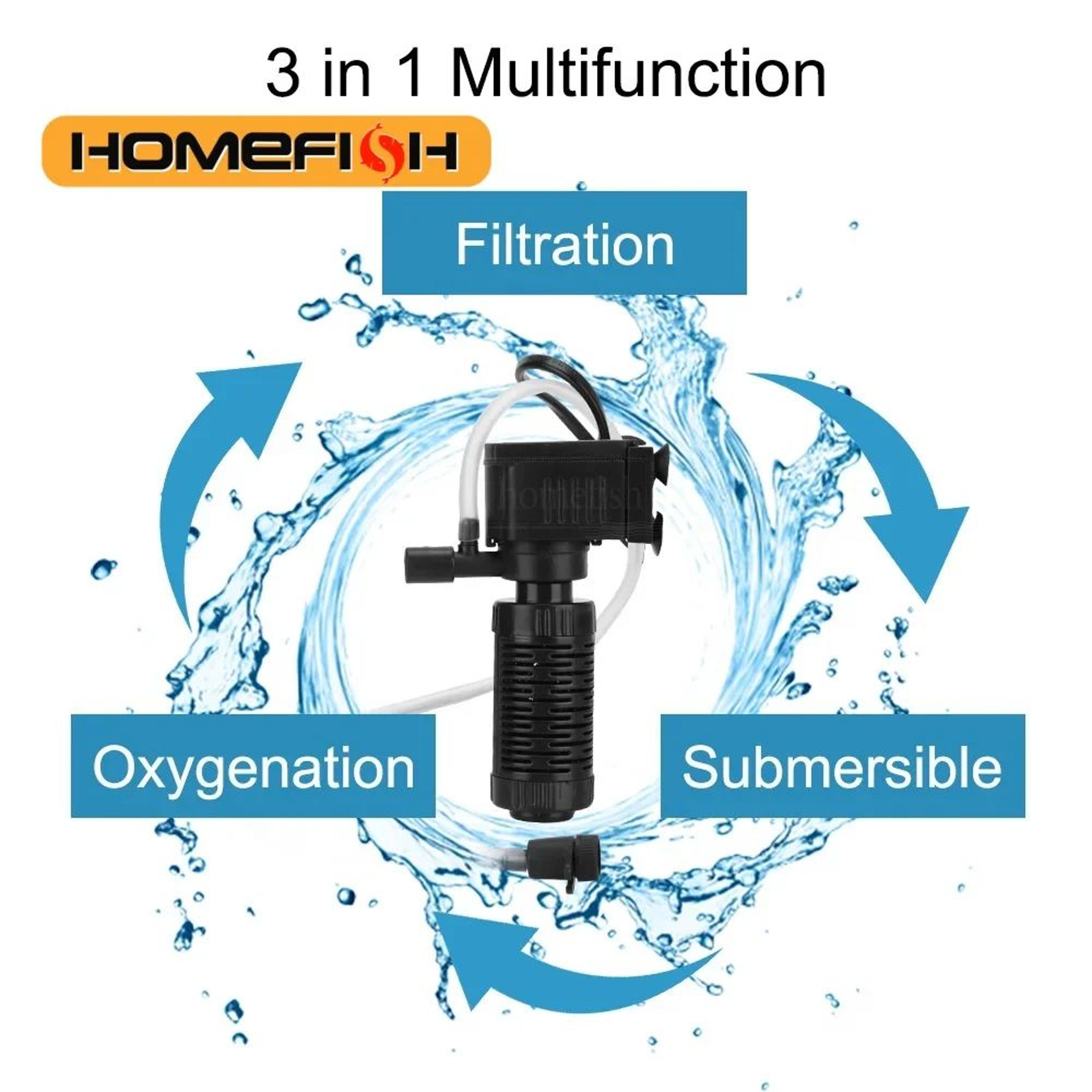 3 in 1 mini aquarium filter