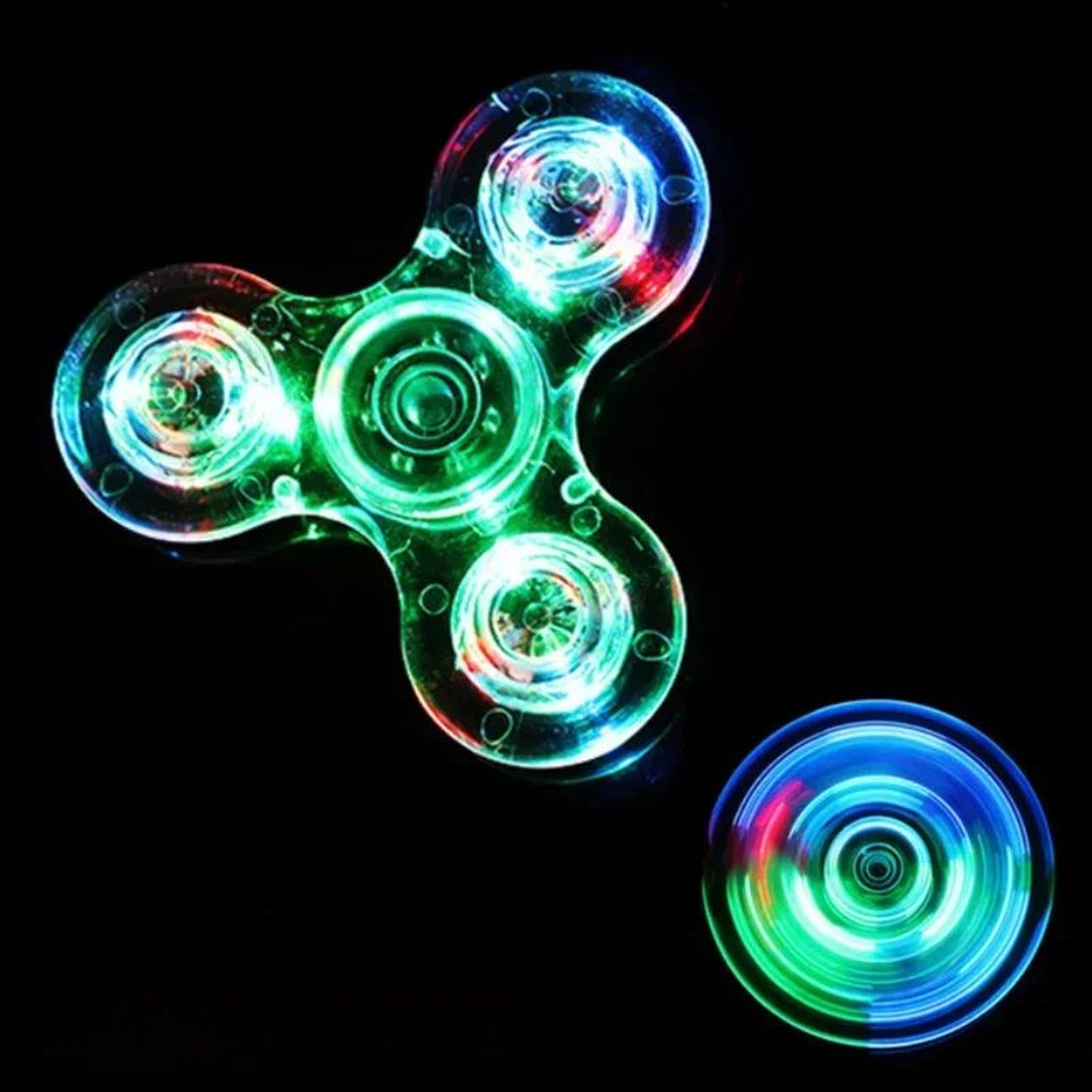 led glow fidget spinner toy