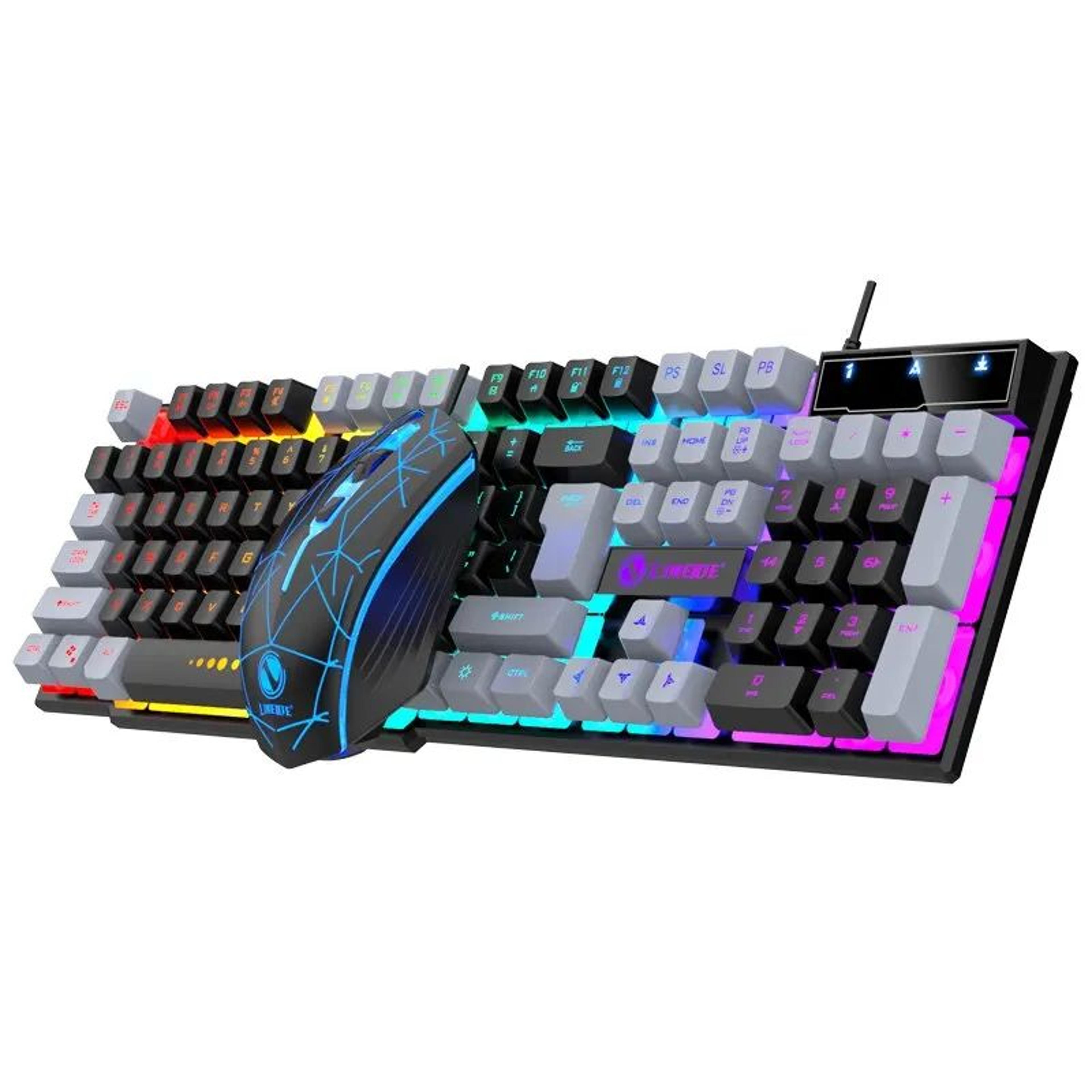 rgb gaming keyboard mouse combo wired