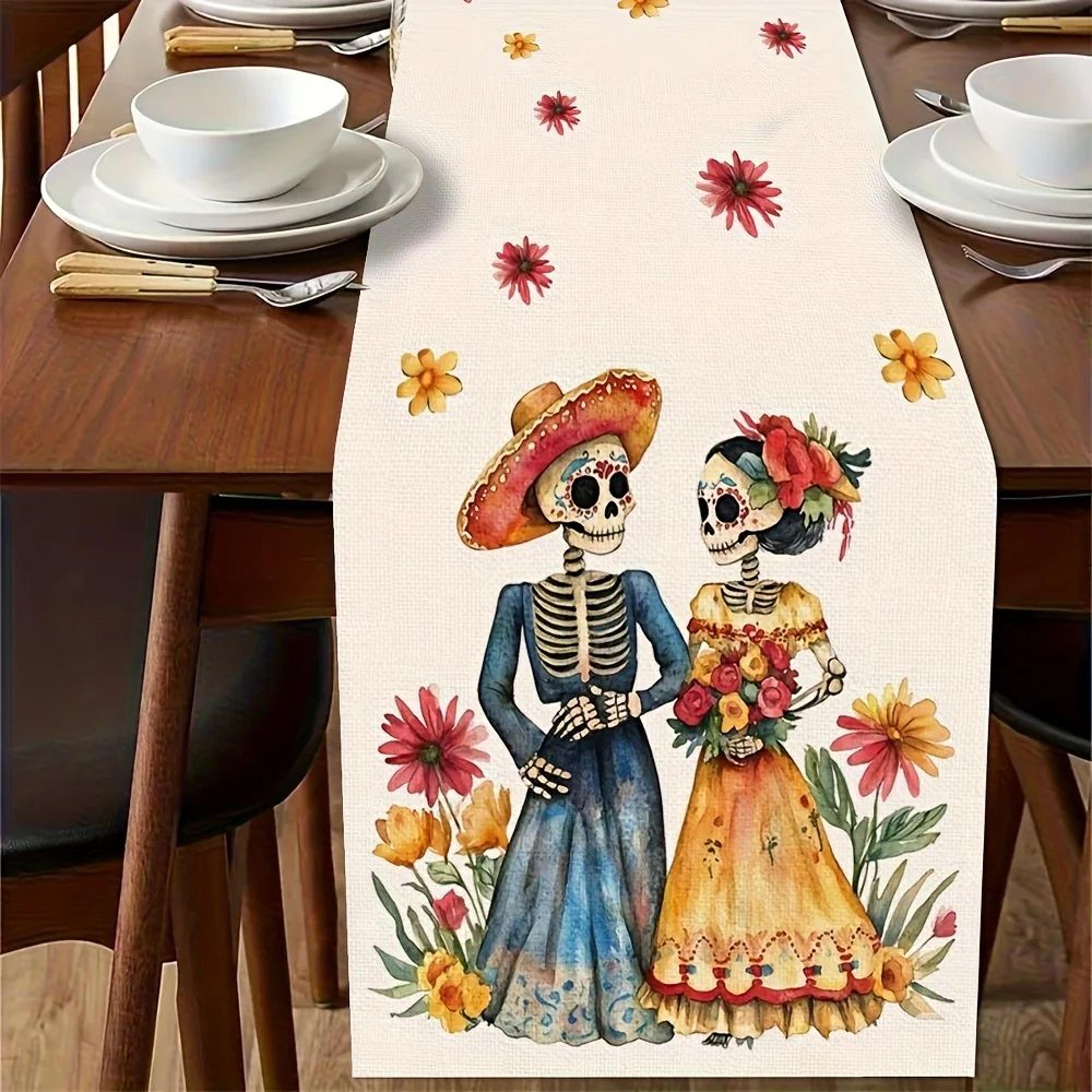 day of the dead table runner decor