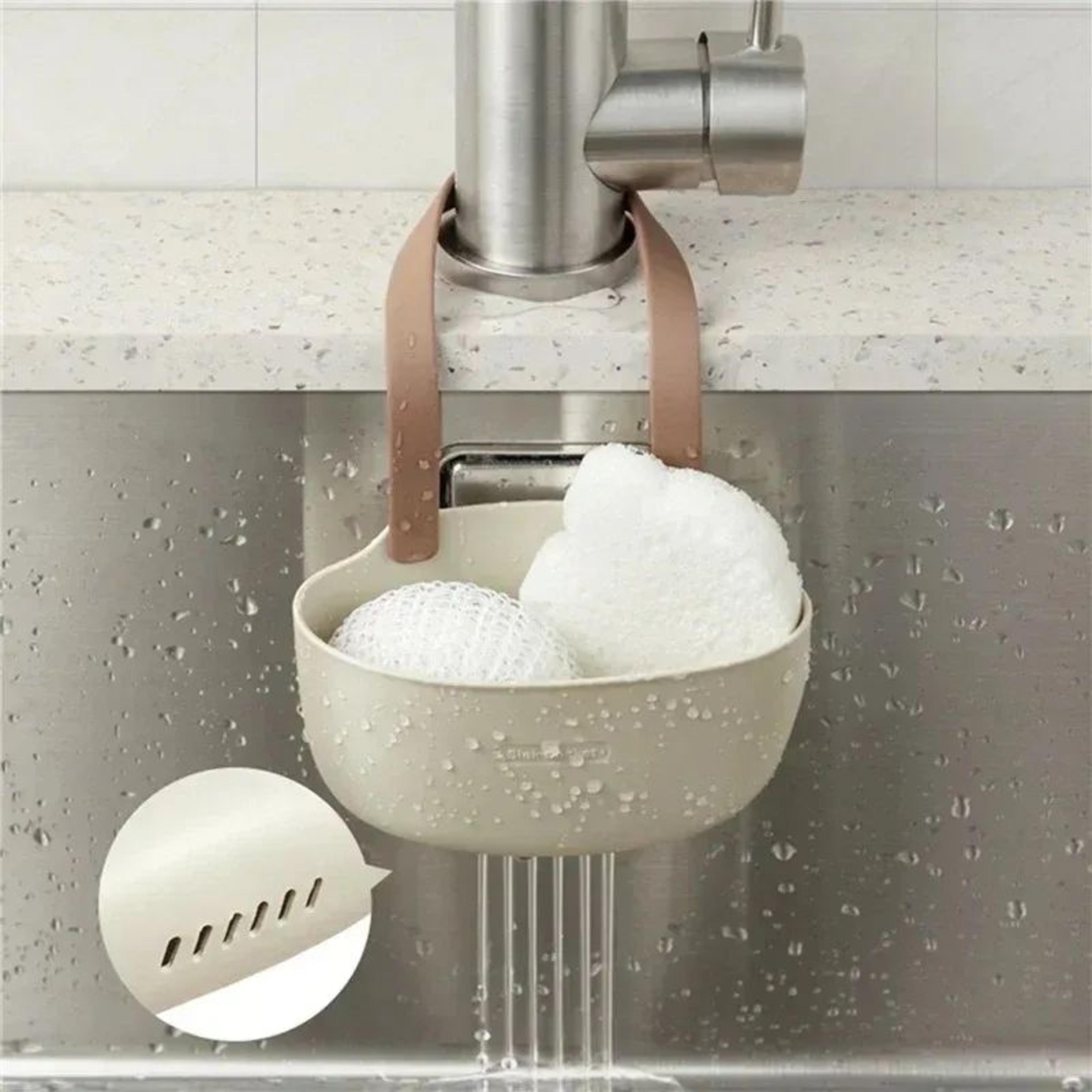 kitchen sink hanging draining basket