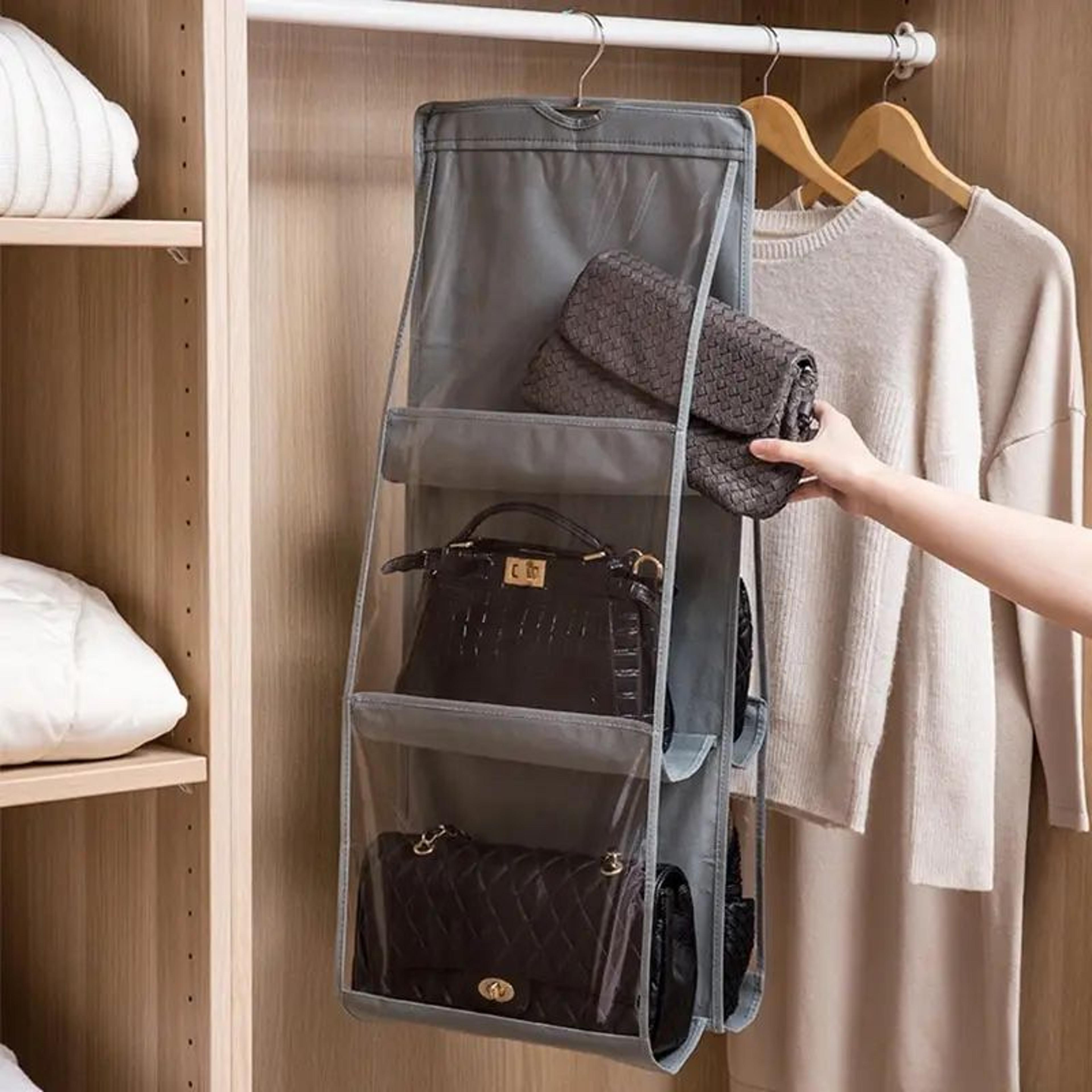 hanging handbag closet organizer