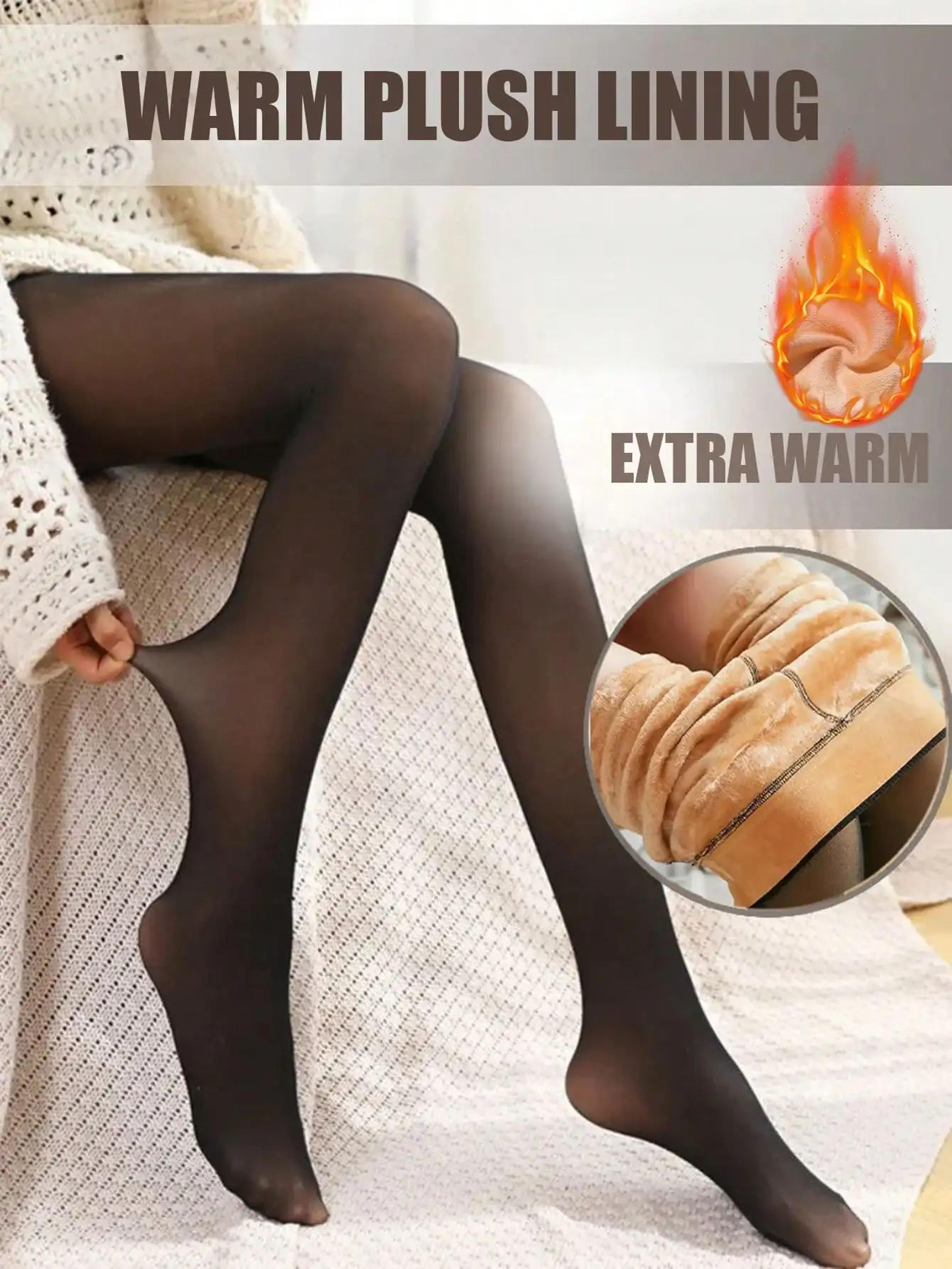 warm velvet high waisted tights