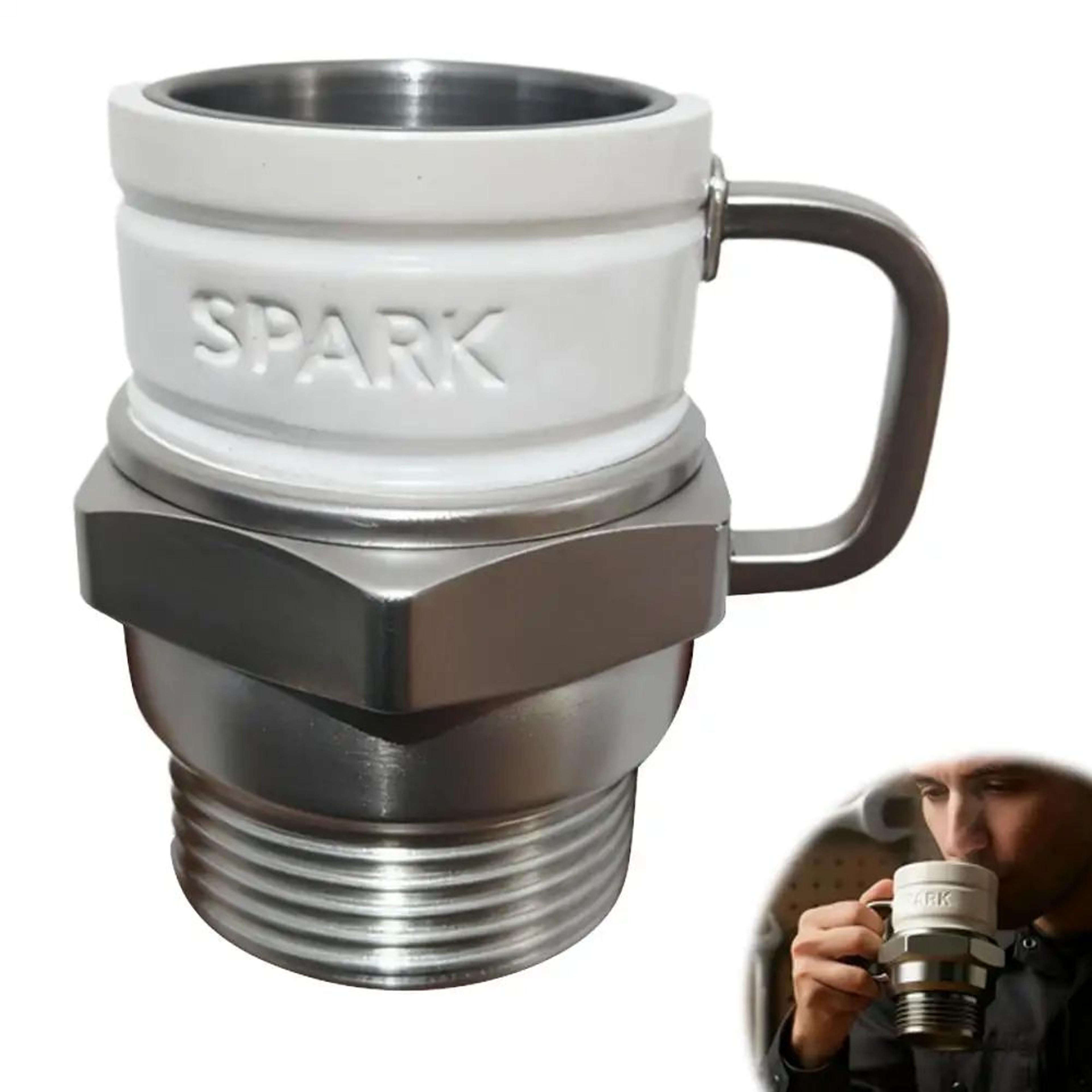 spark plug stainless steel coffee mug