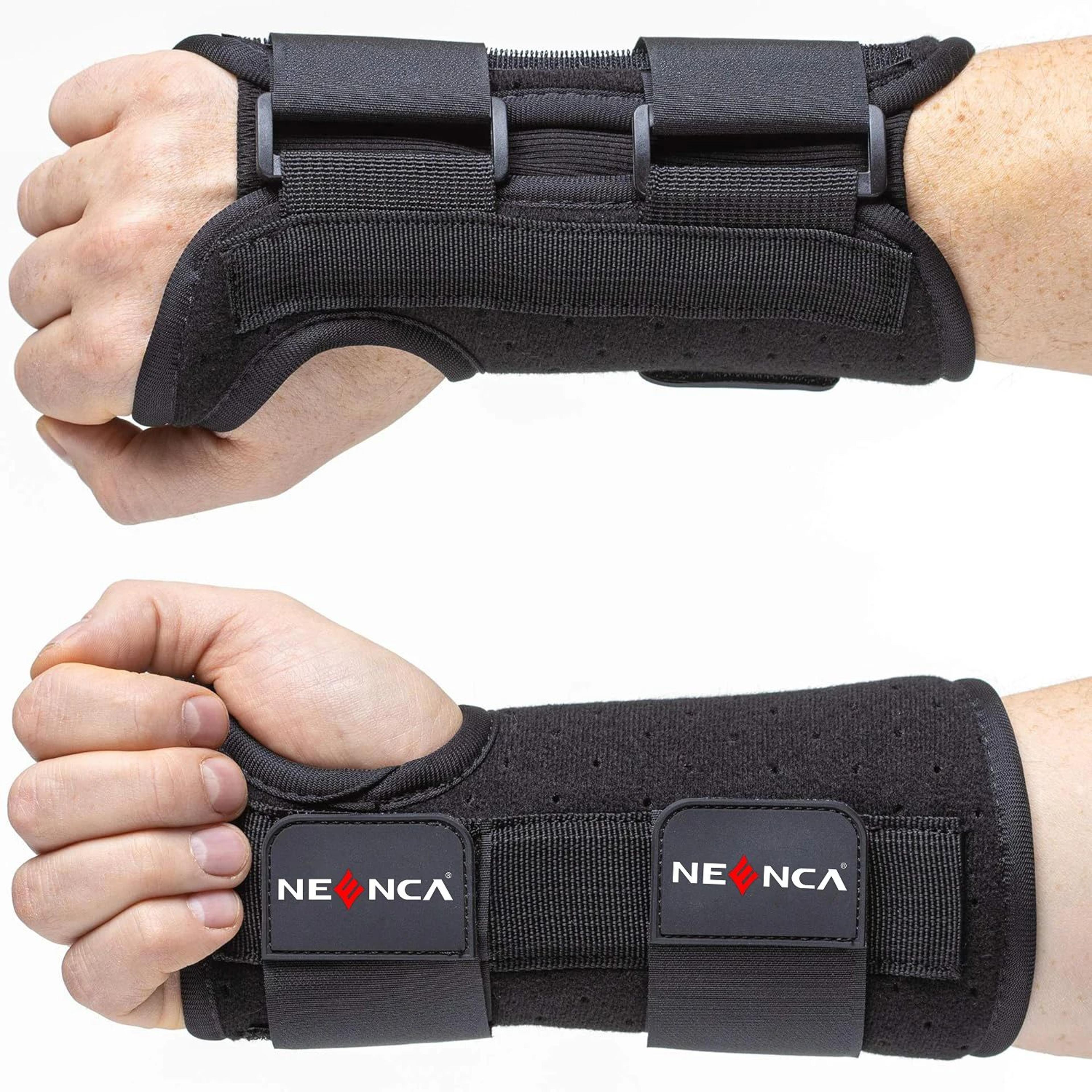 wrist brace with metal splint support