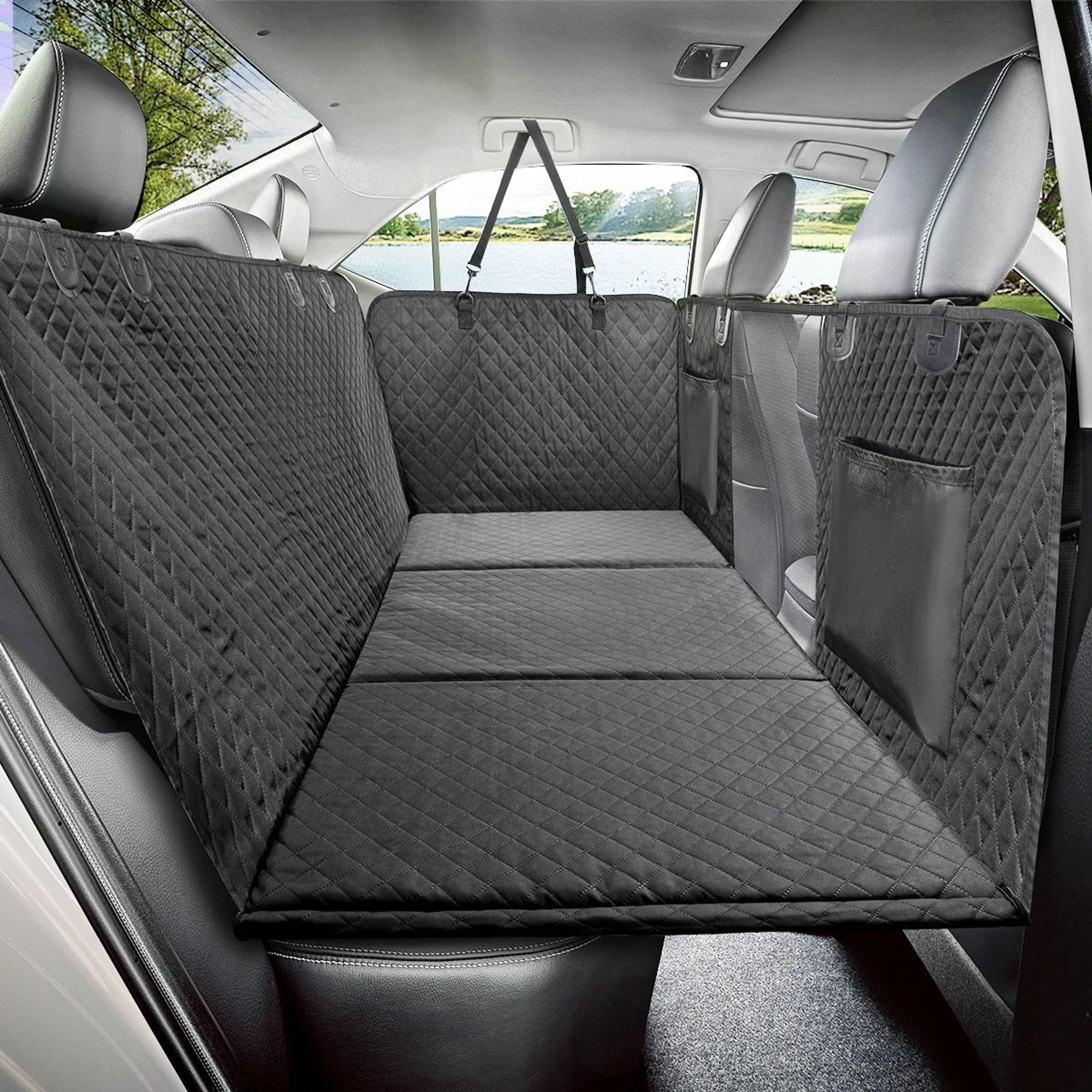 dog back seat extender hammock cover