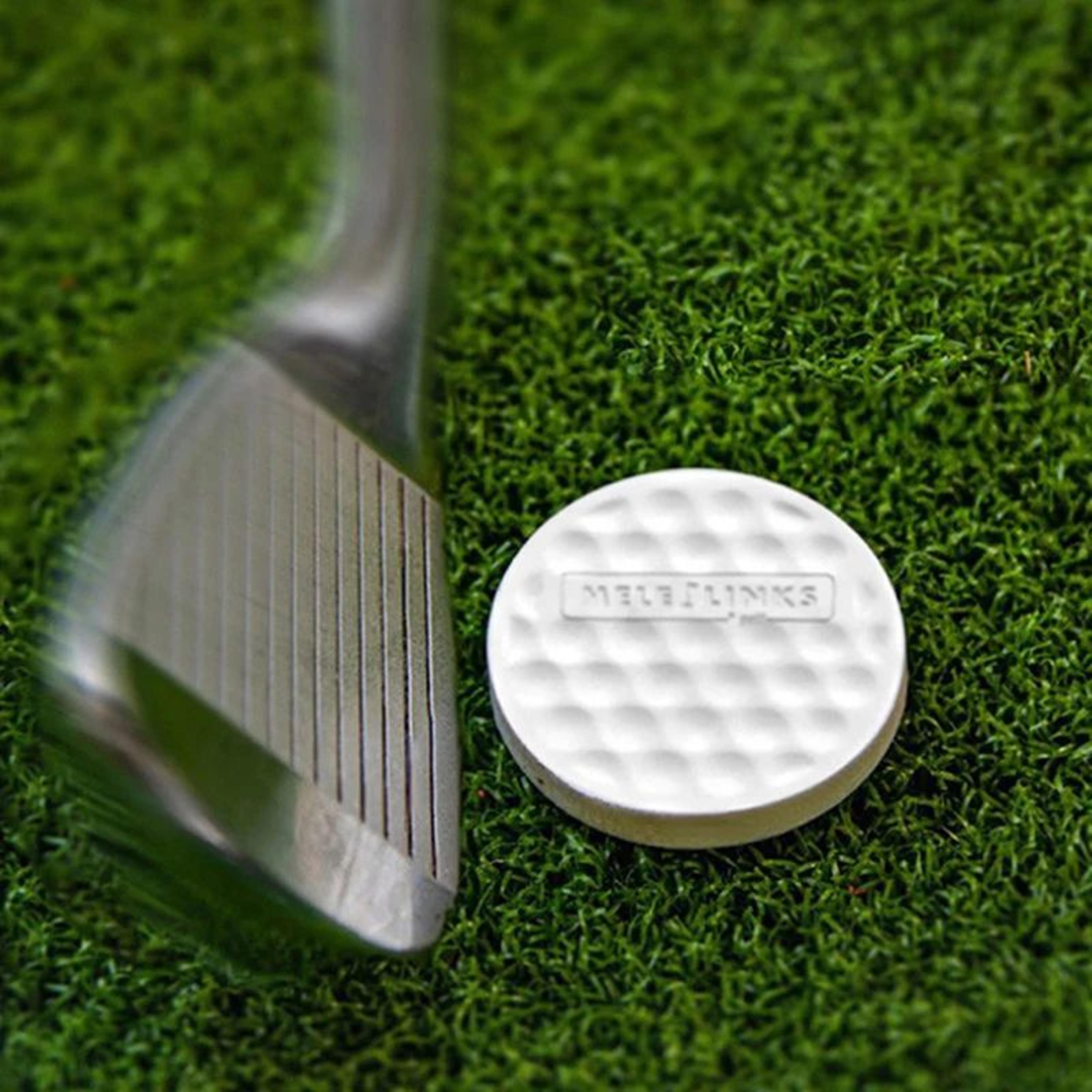 portable flat practice golf balls