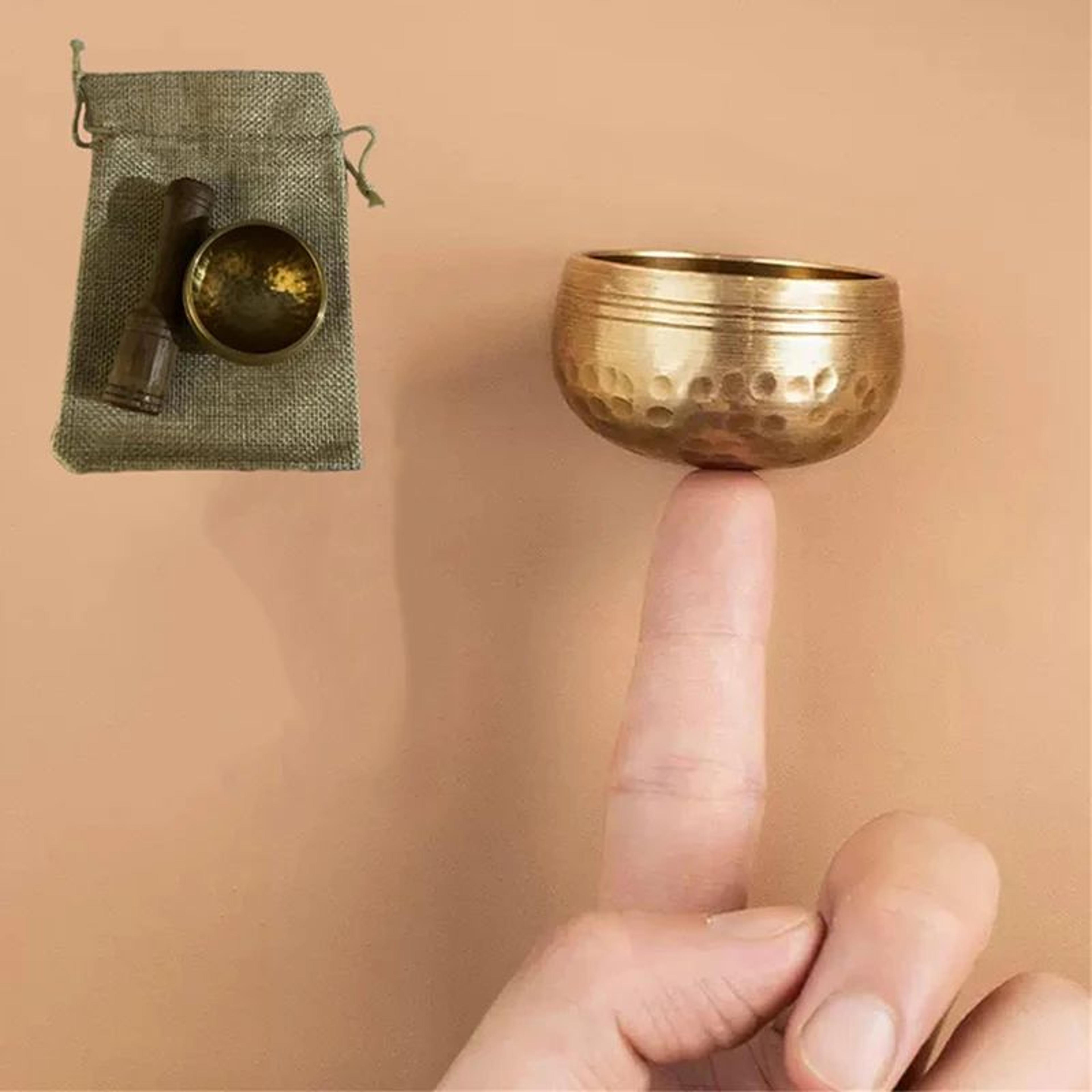 traditional tibetan brass singing bowl for meditation