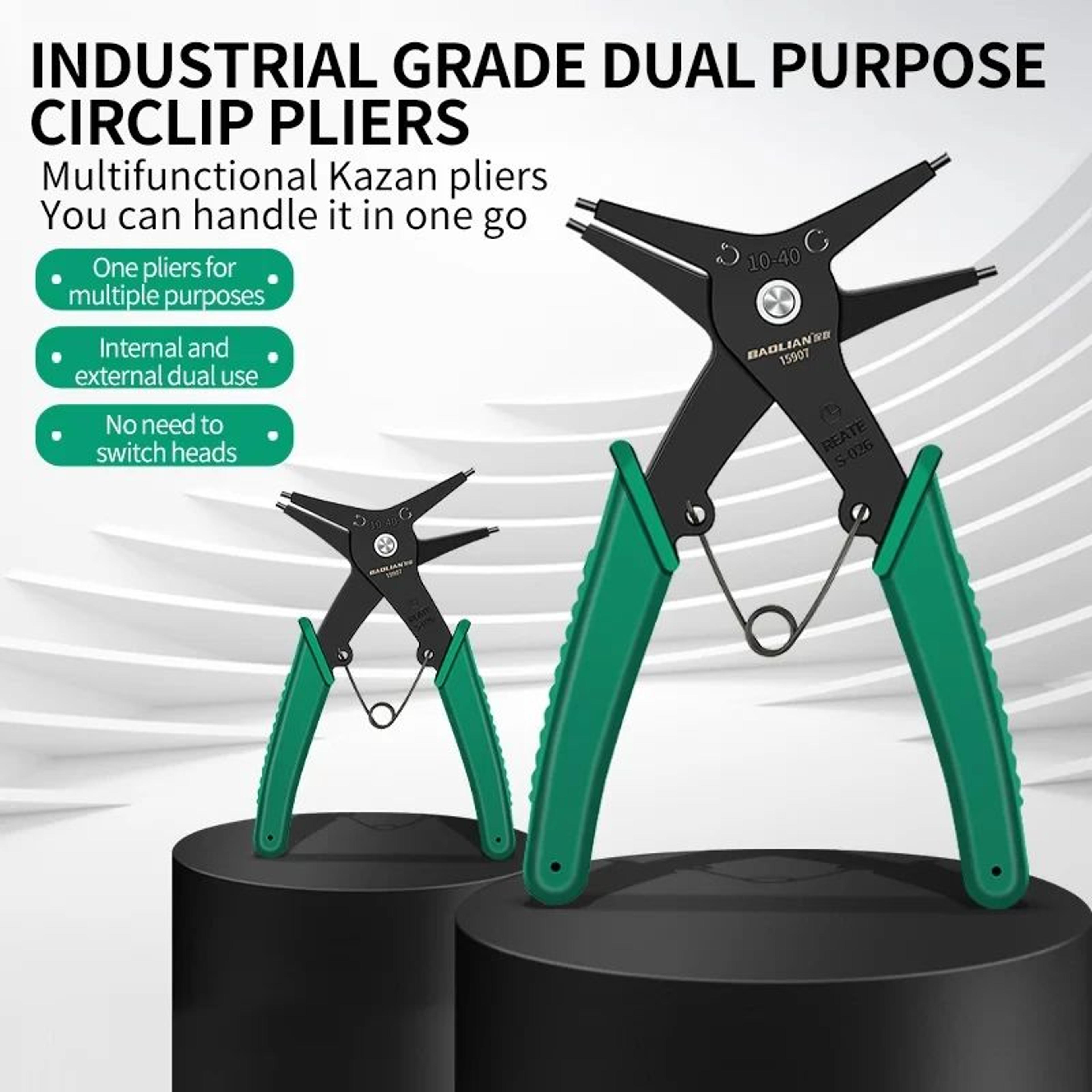 multifunction snap ring circlip pliers