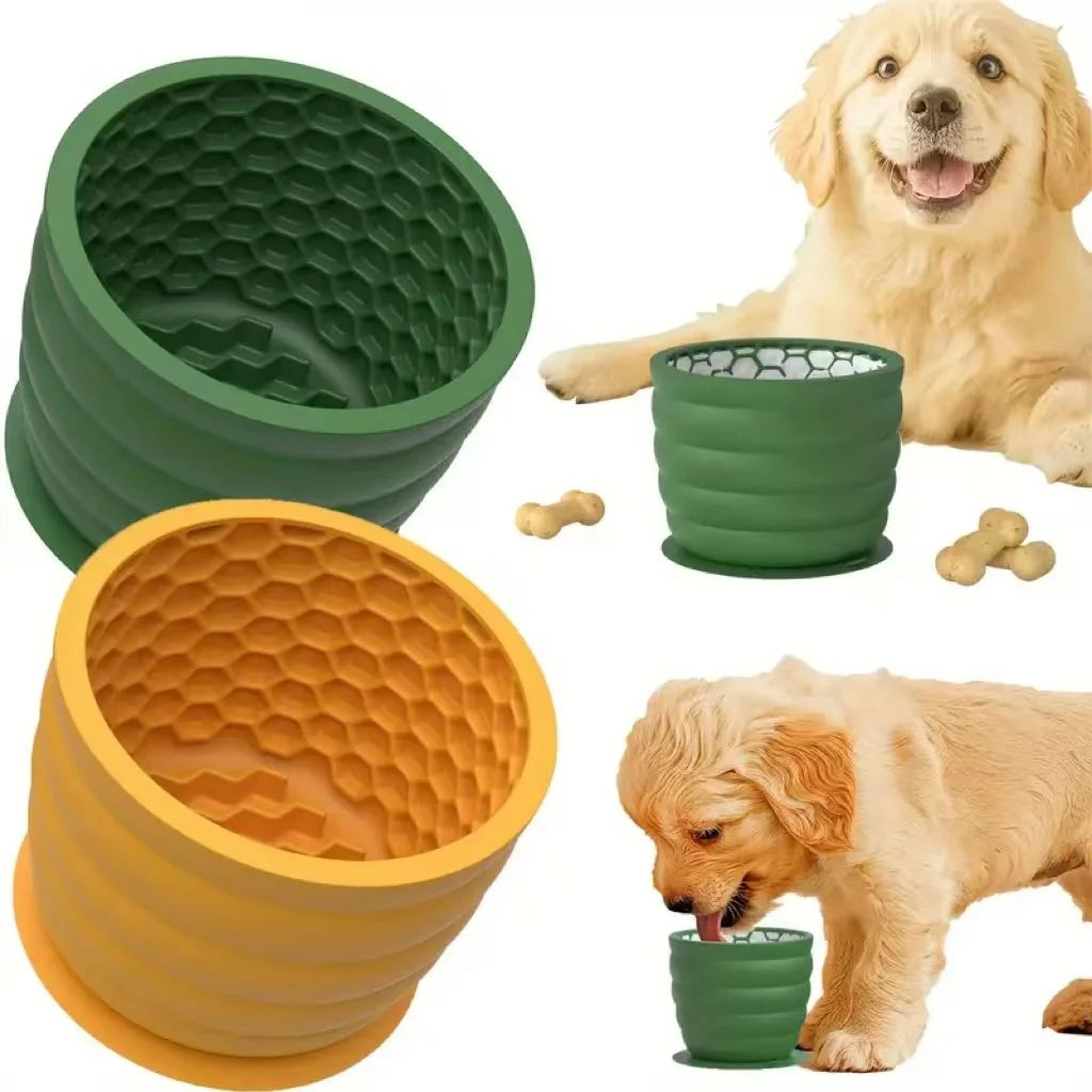 silicone slow feeder dog bowl