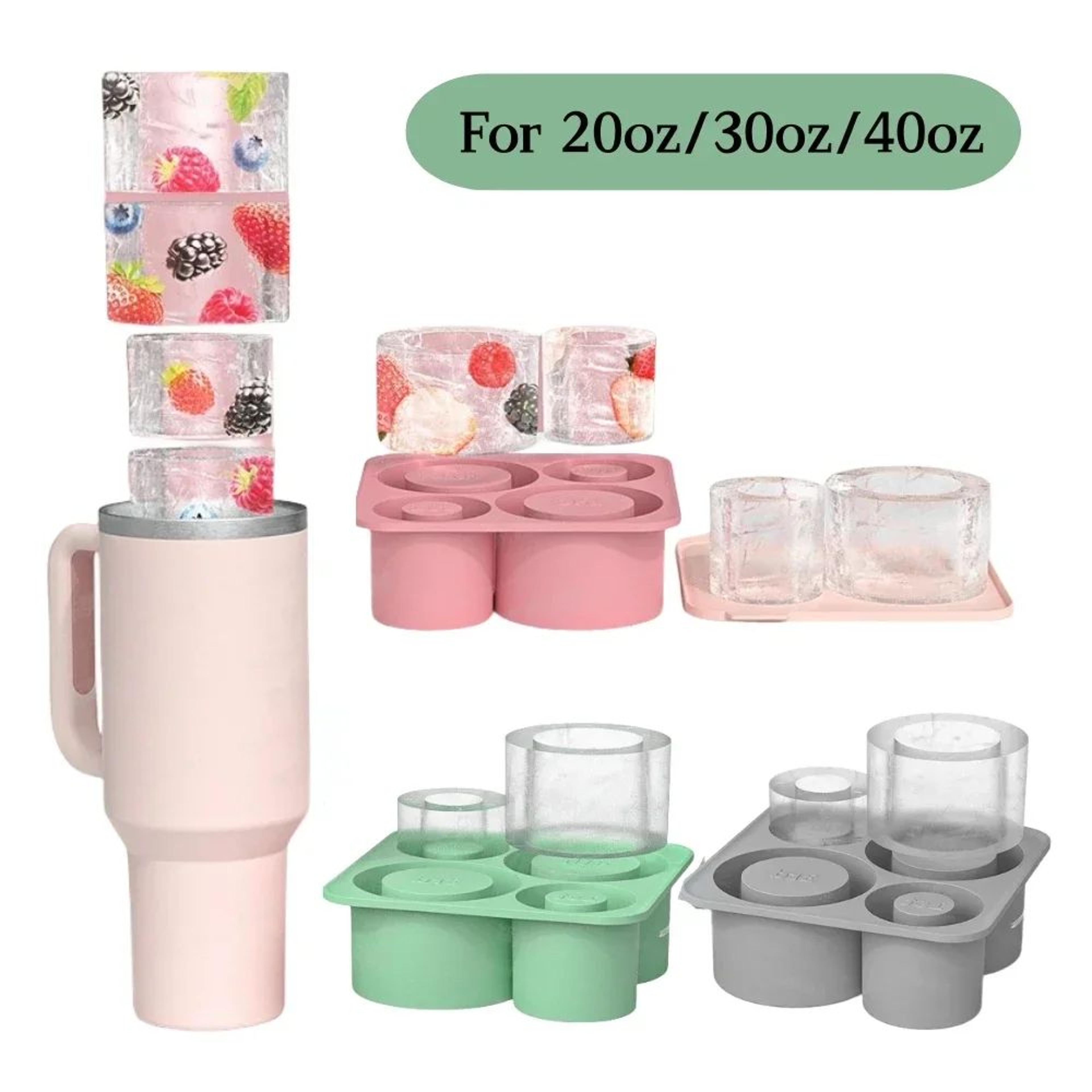 silicone round ice mold for tumblers