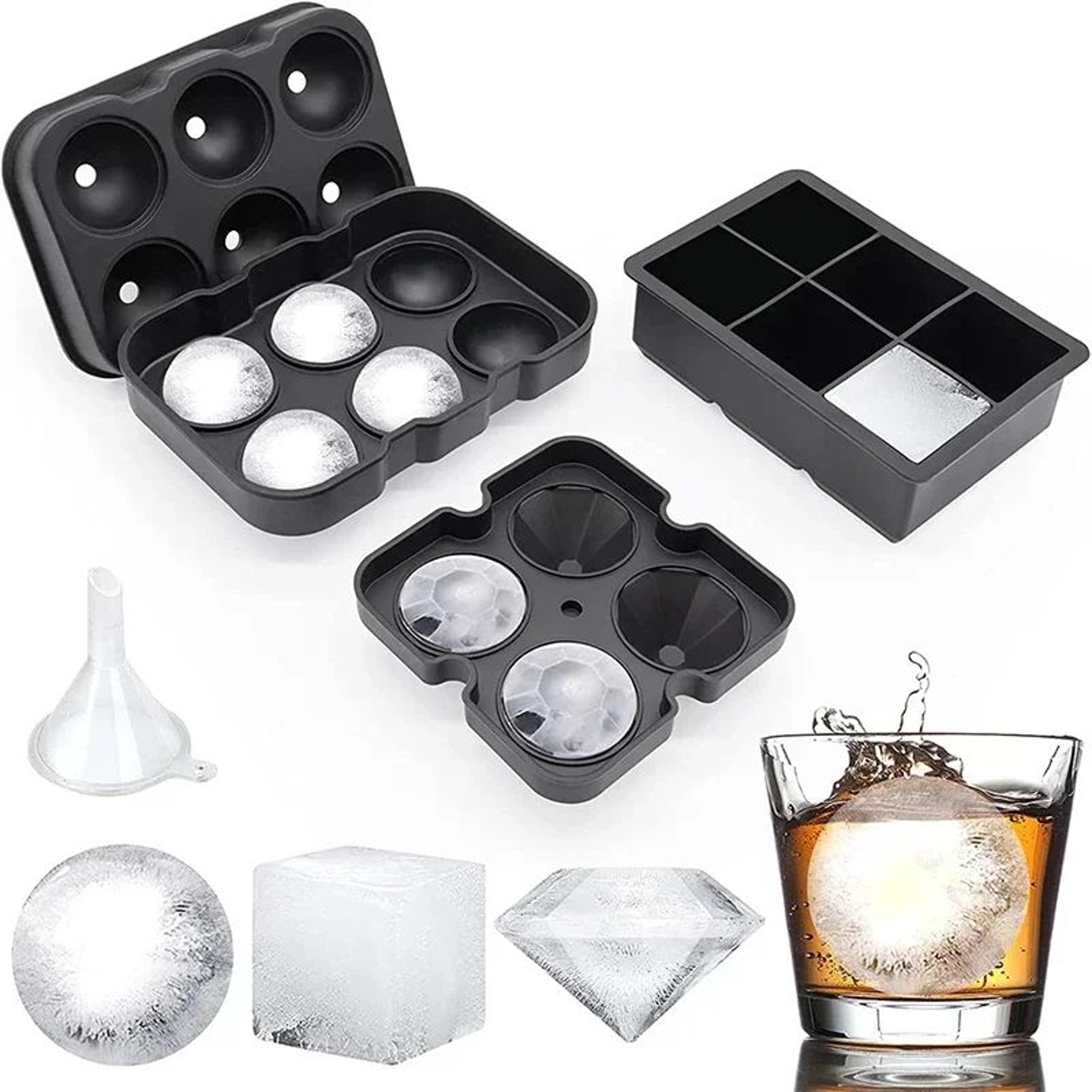 large silicone ice cube molds with lid