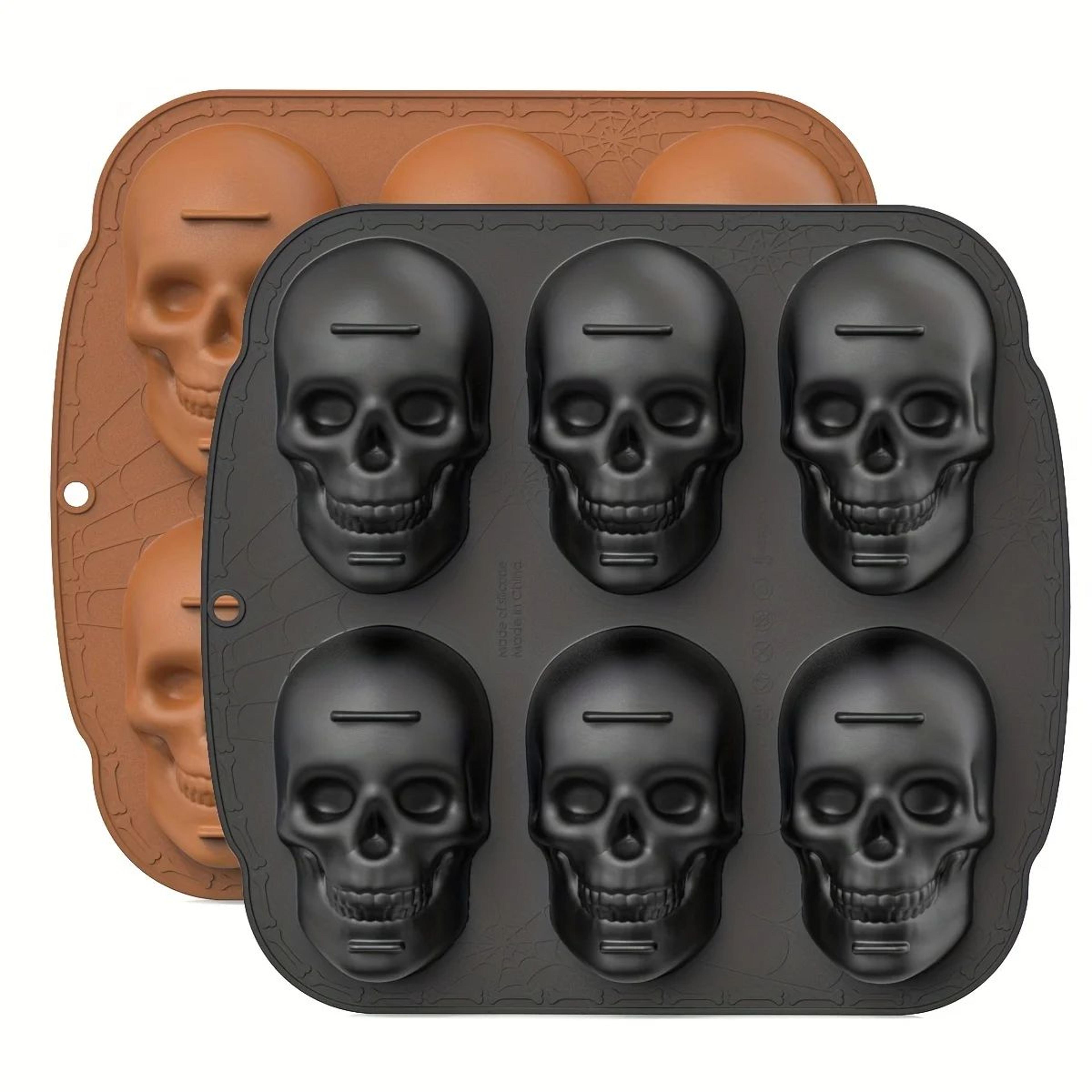skull silicone cake decorating mold