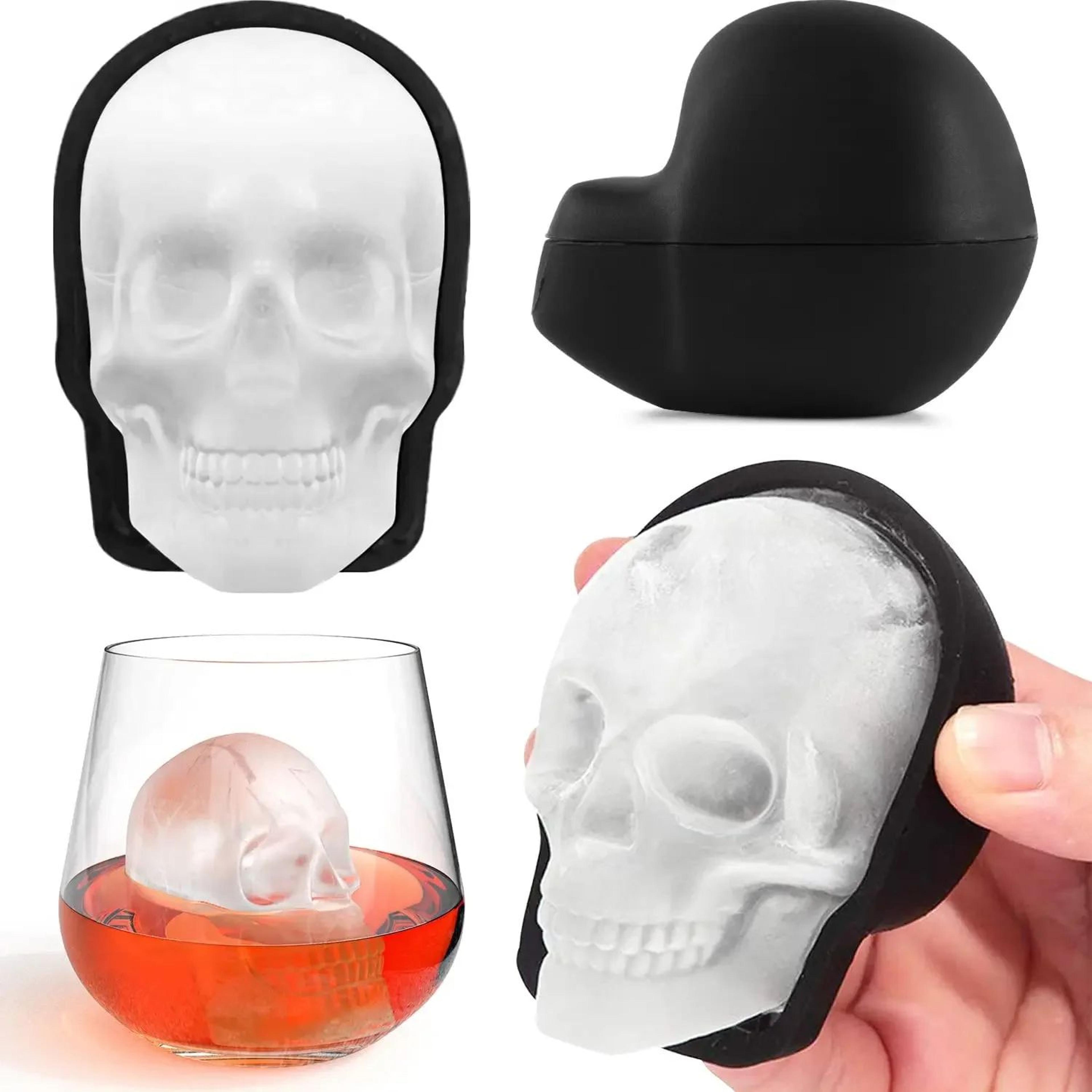 extra large 3d skull ice tray