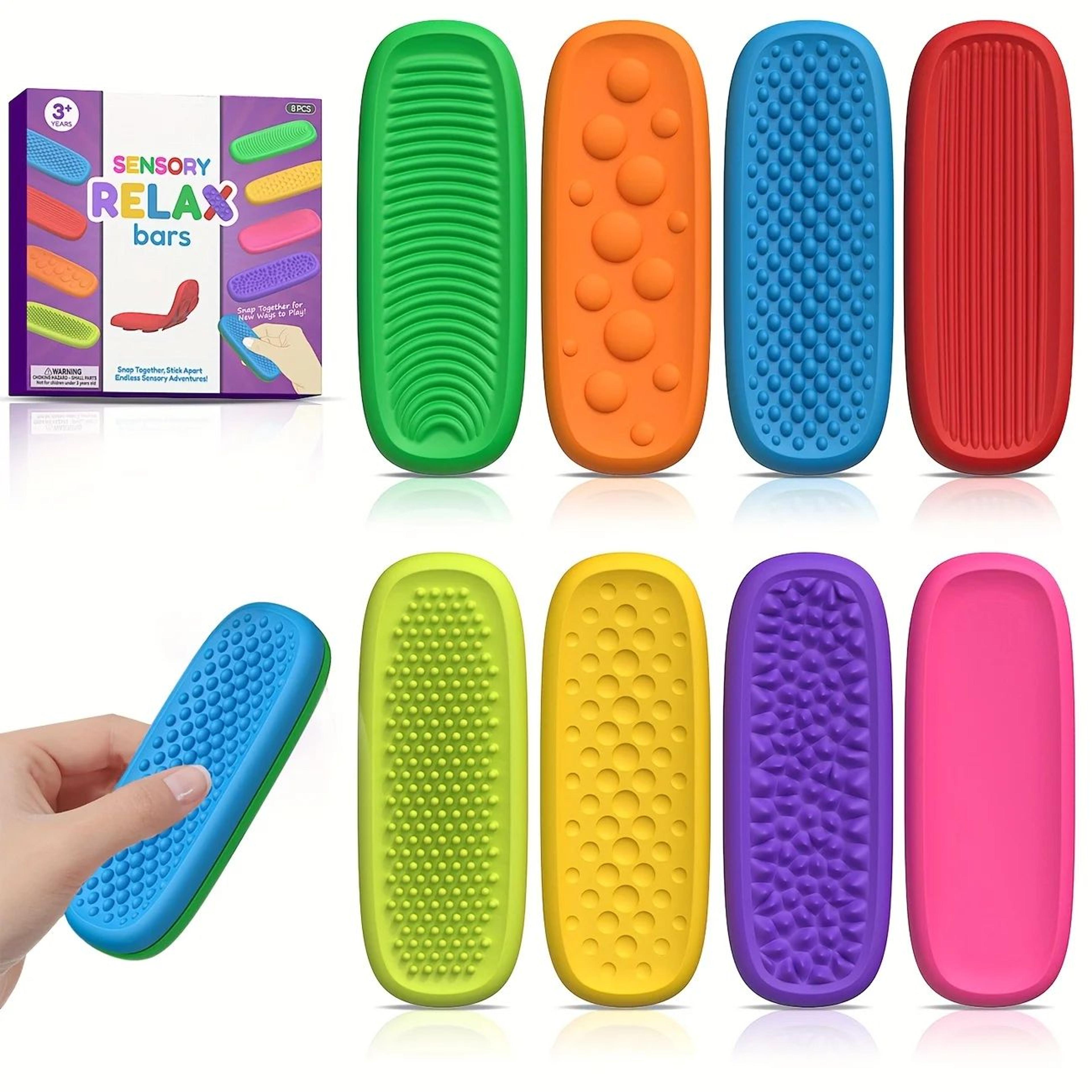 soft textured silicone sensory strips