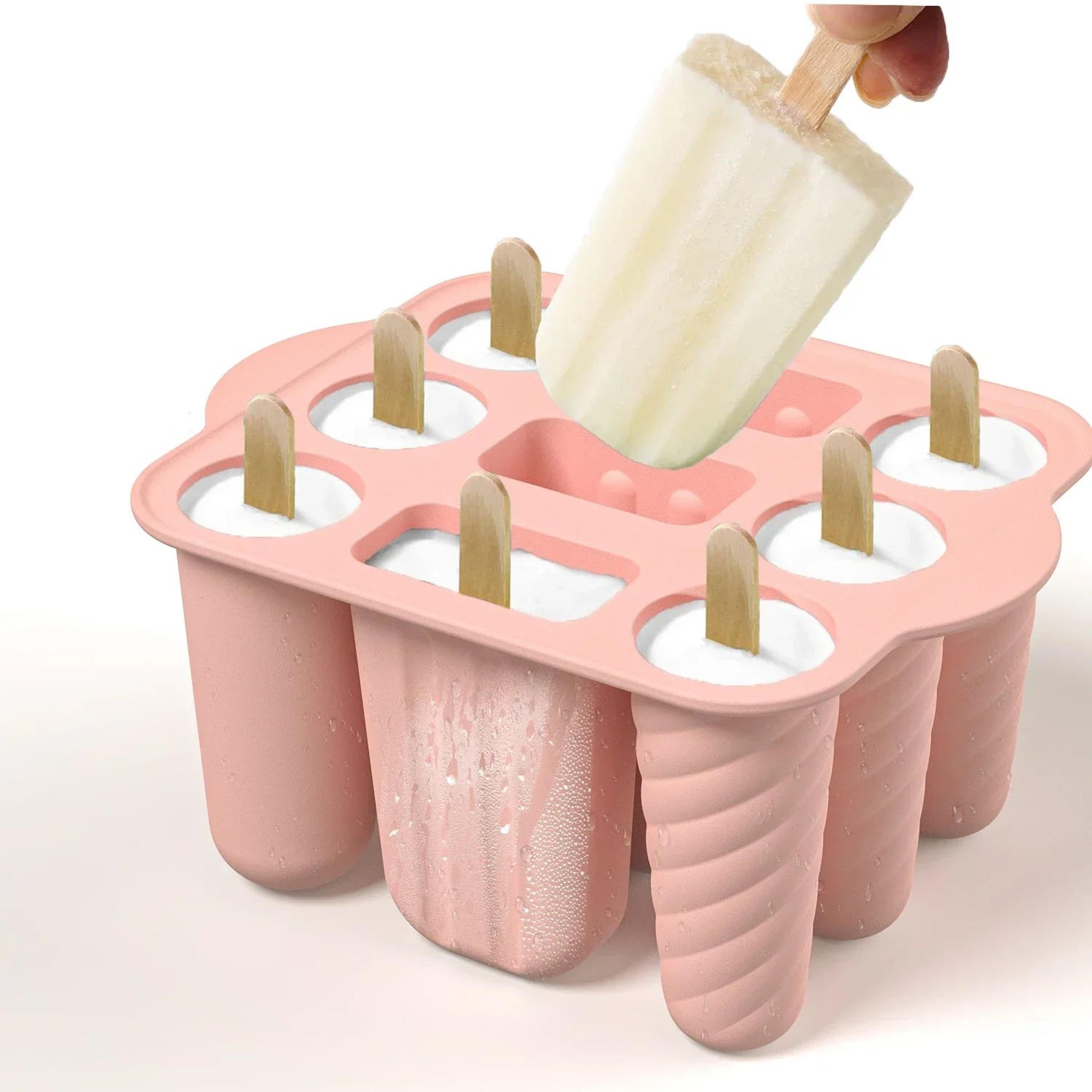 silicone popsicle molds set with sticks