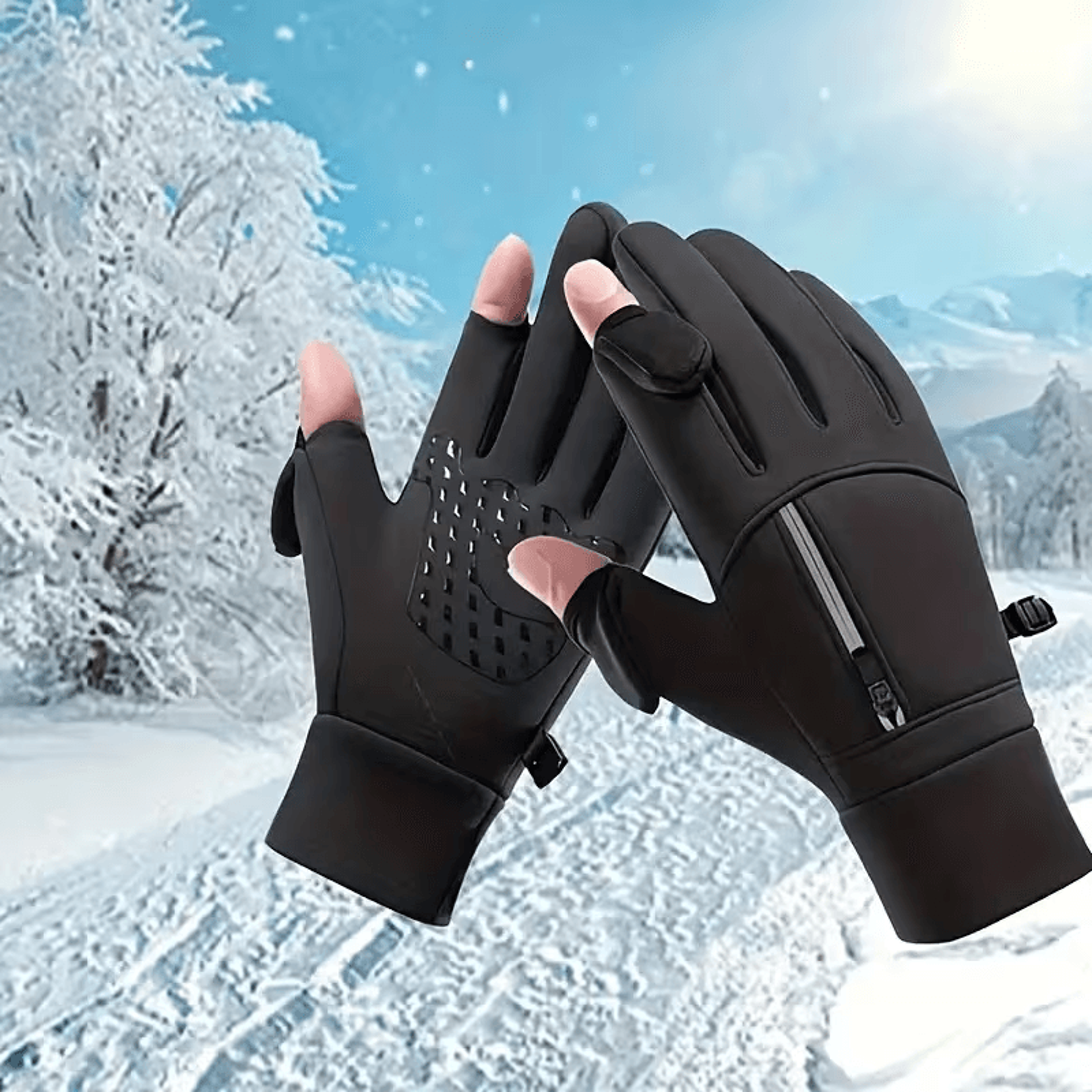 flip finger winter gloves for men, text, work & handle gear without freezing hands