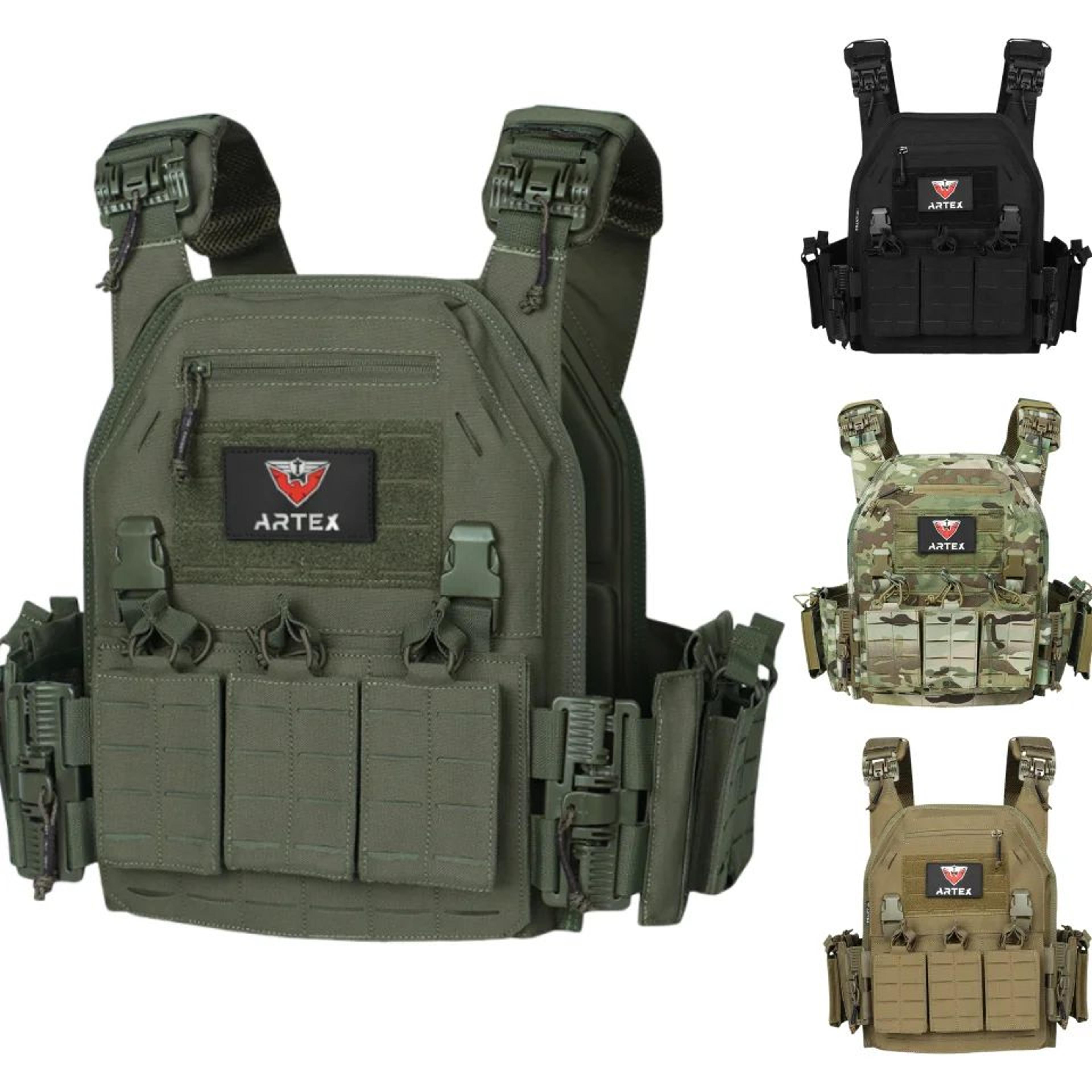 ranger green tactical plate carrier vest
