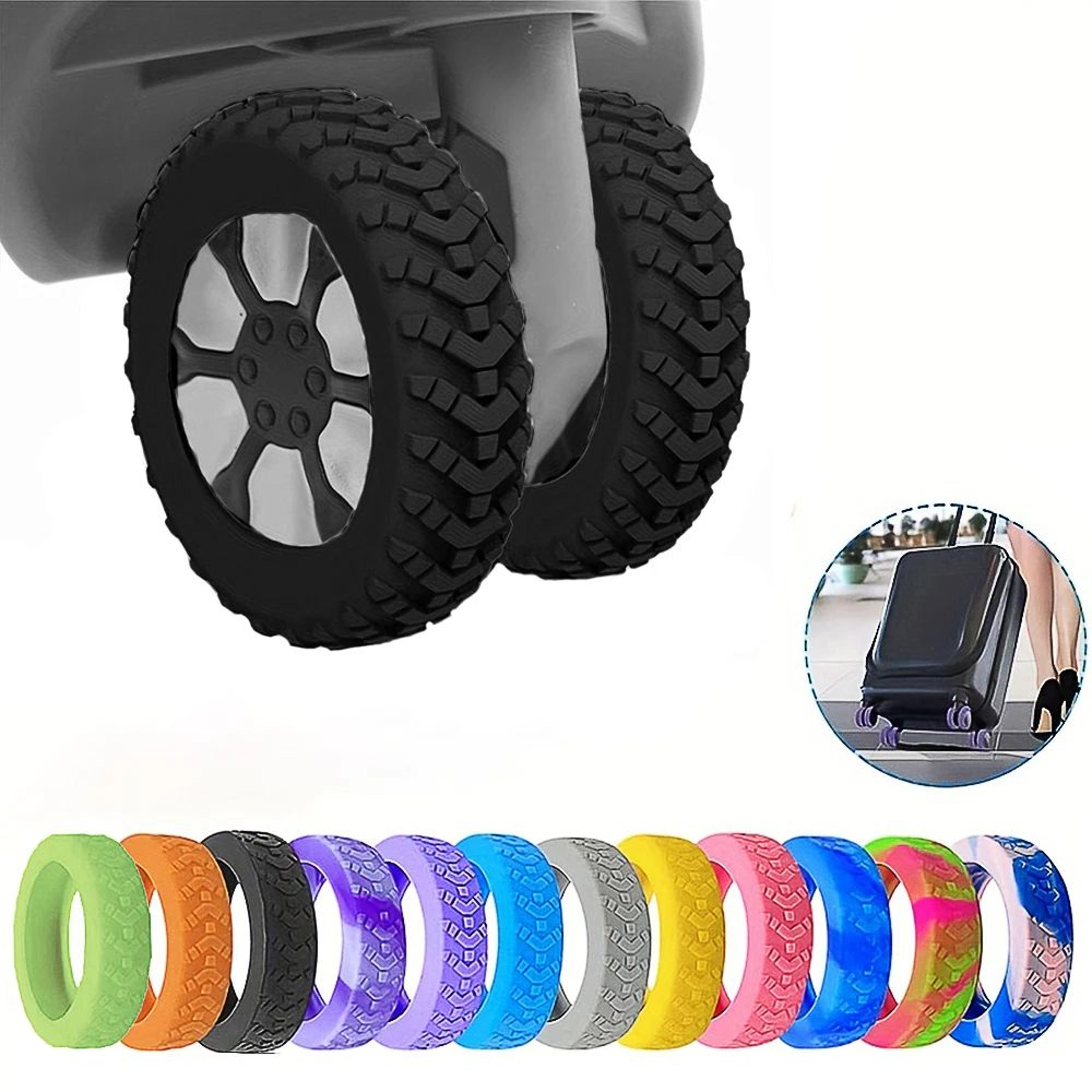 silicone luggage wheel protector covers
