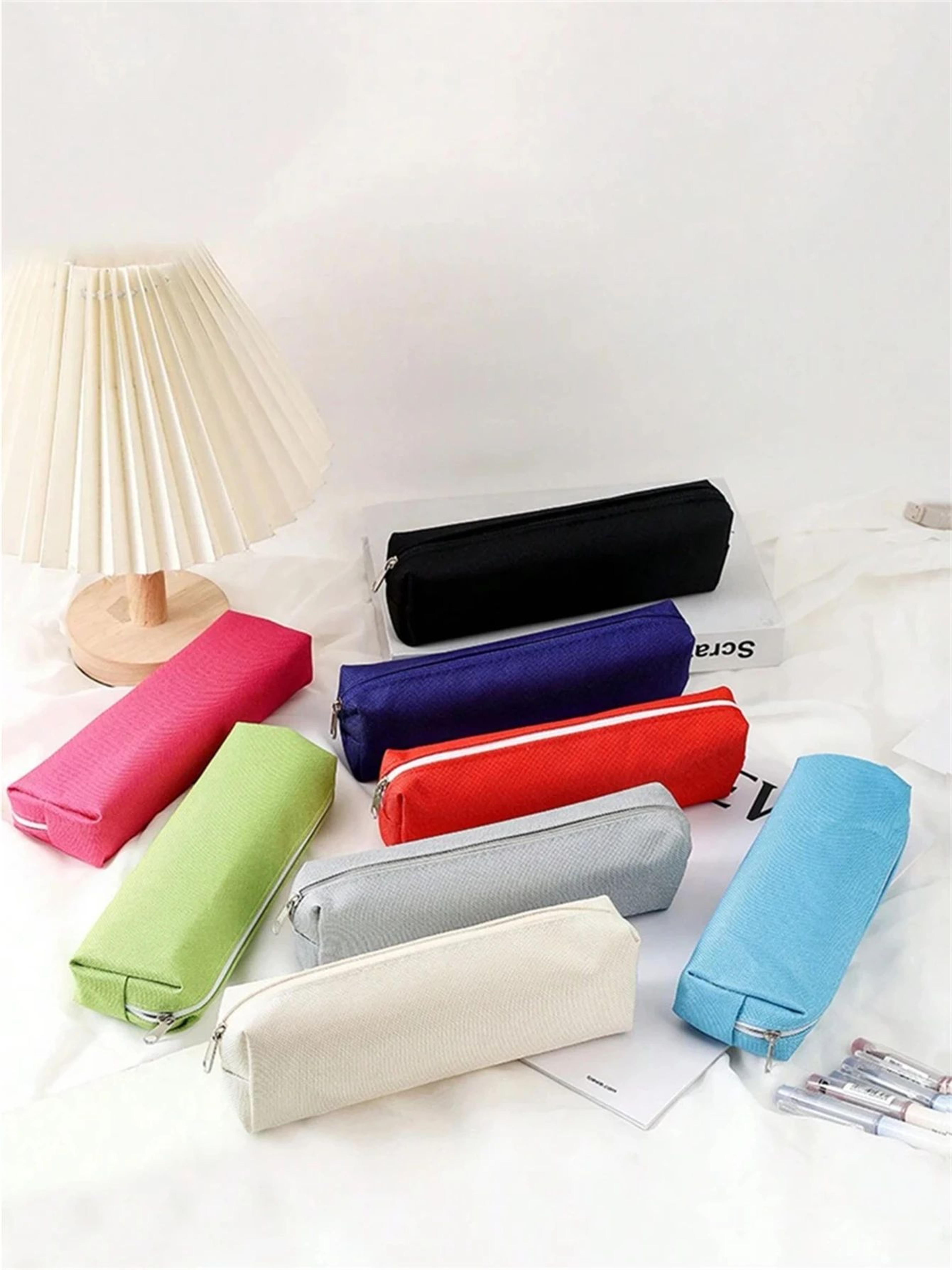 simple solid color pencil case