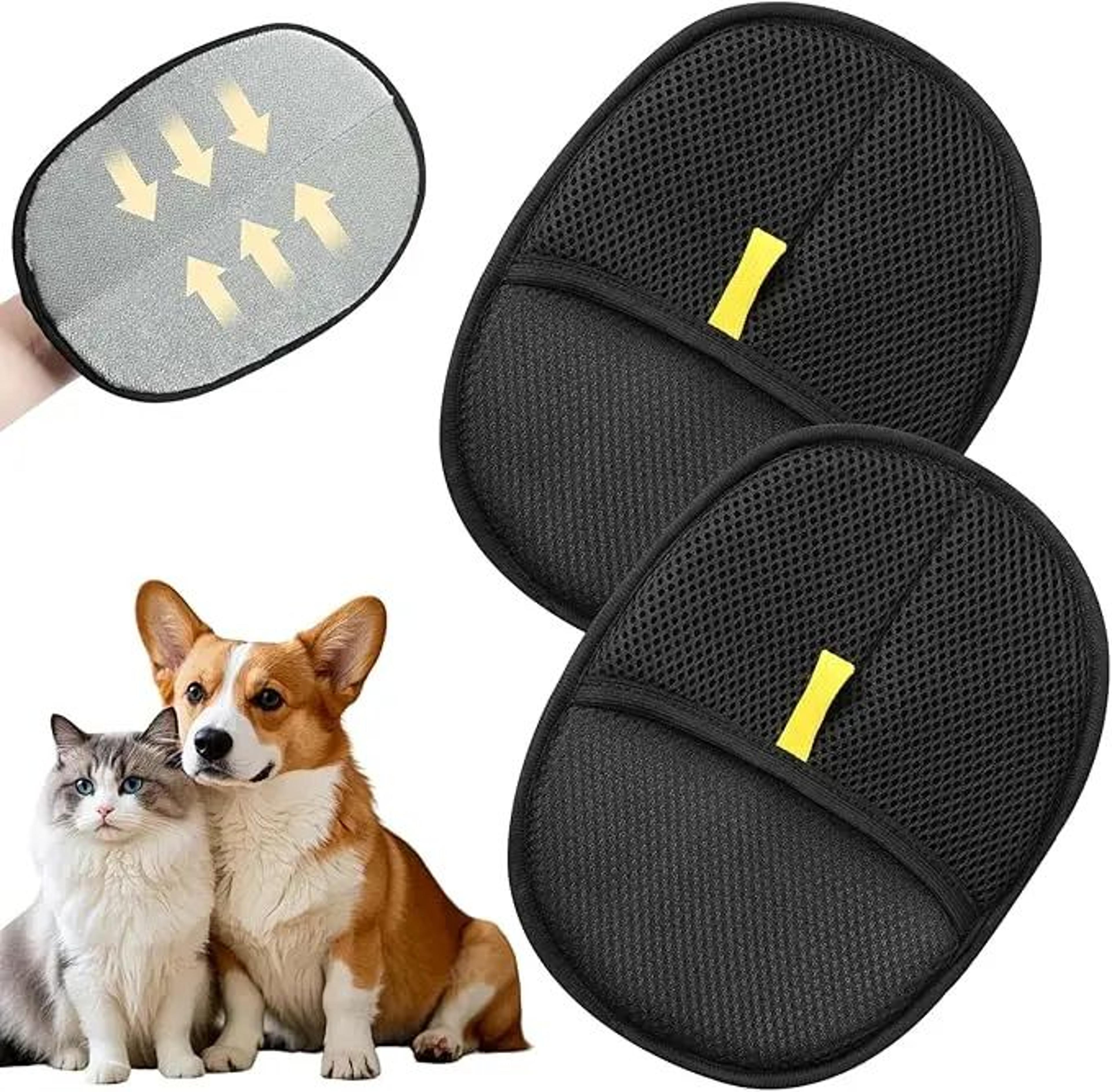 reusable pet hair removal glove brush