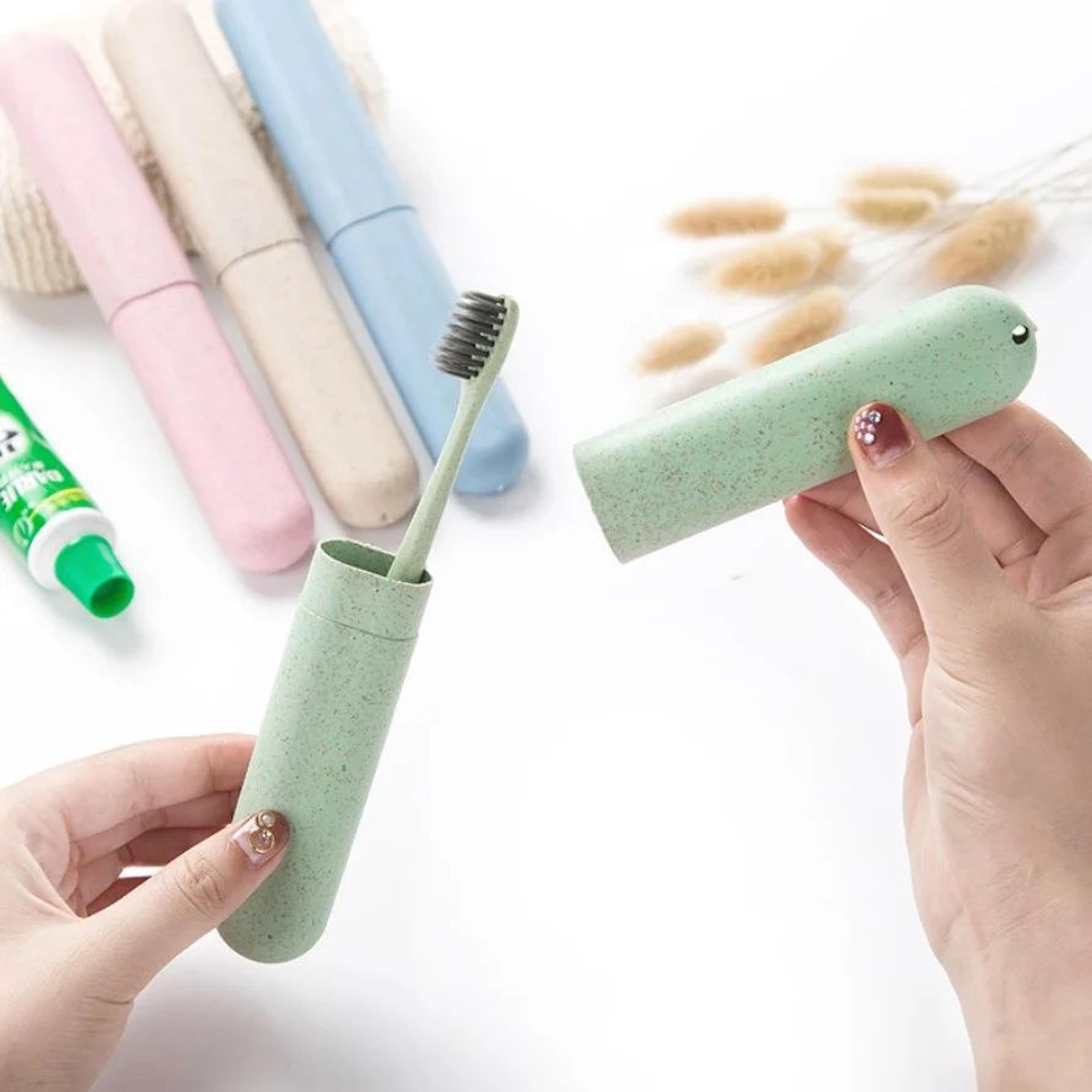 portable travel toothbrush holder case