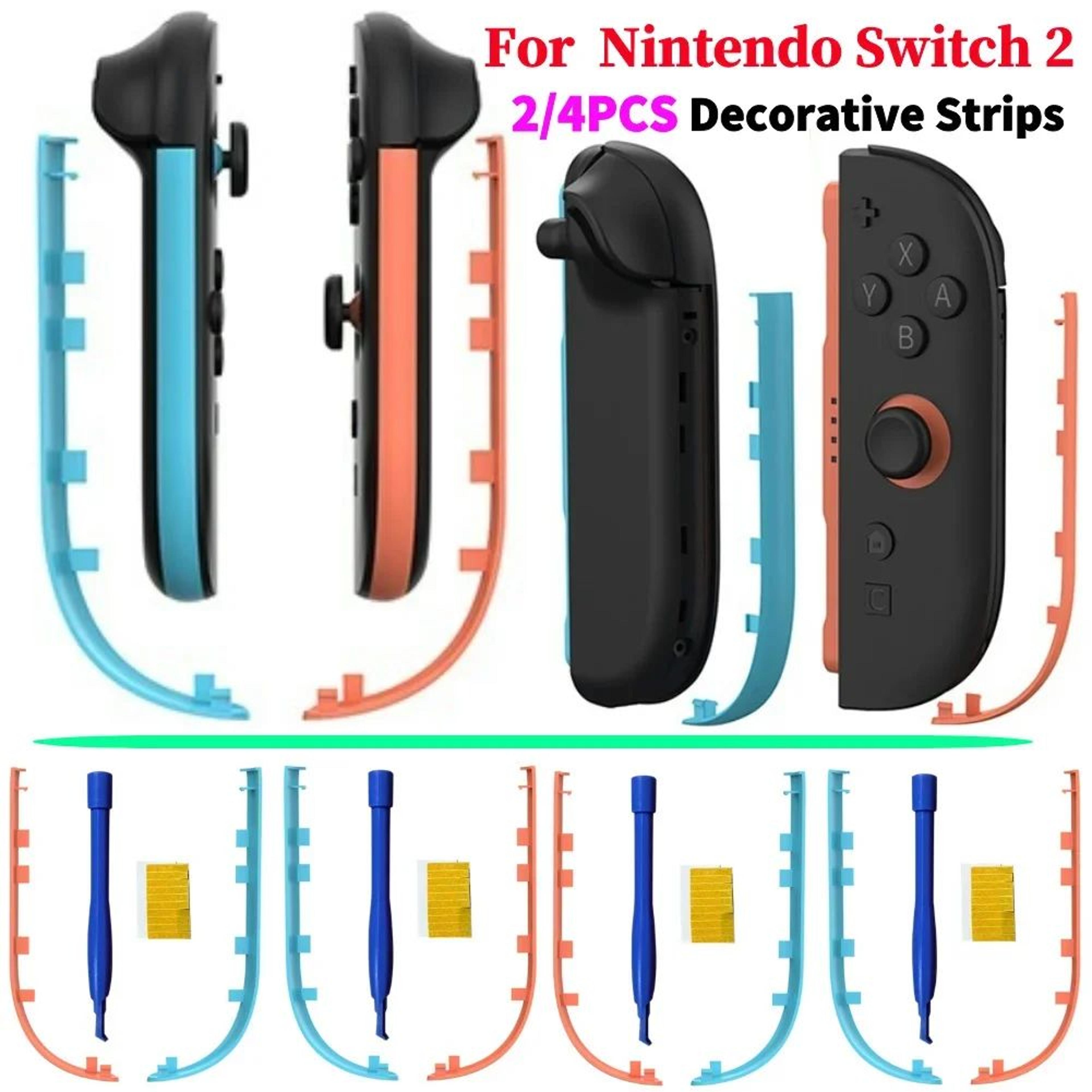 decorative side strips for nintendo switch 2 joy con