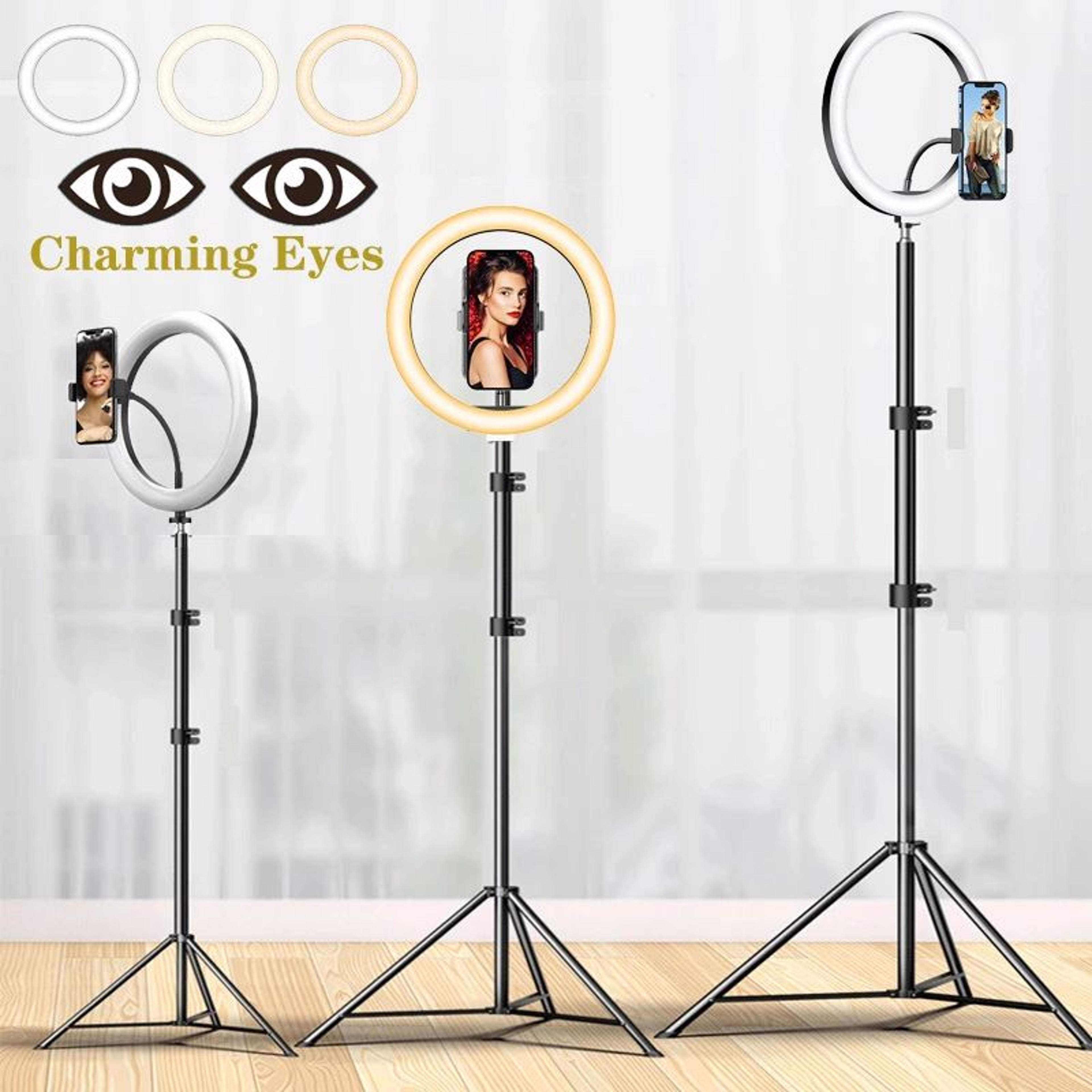 led selfie ring light with tripod