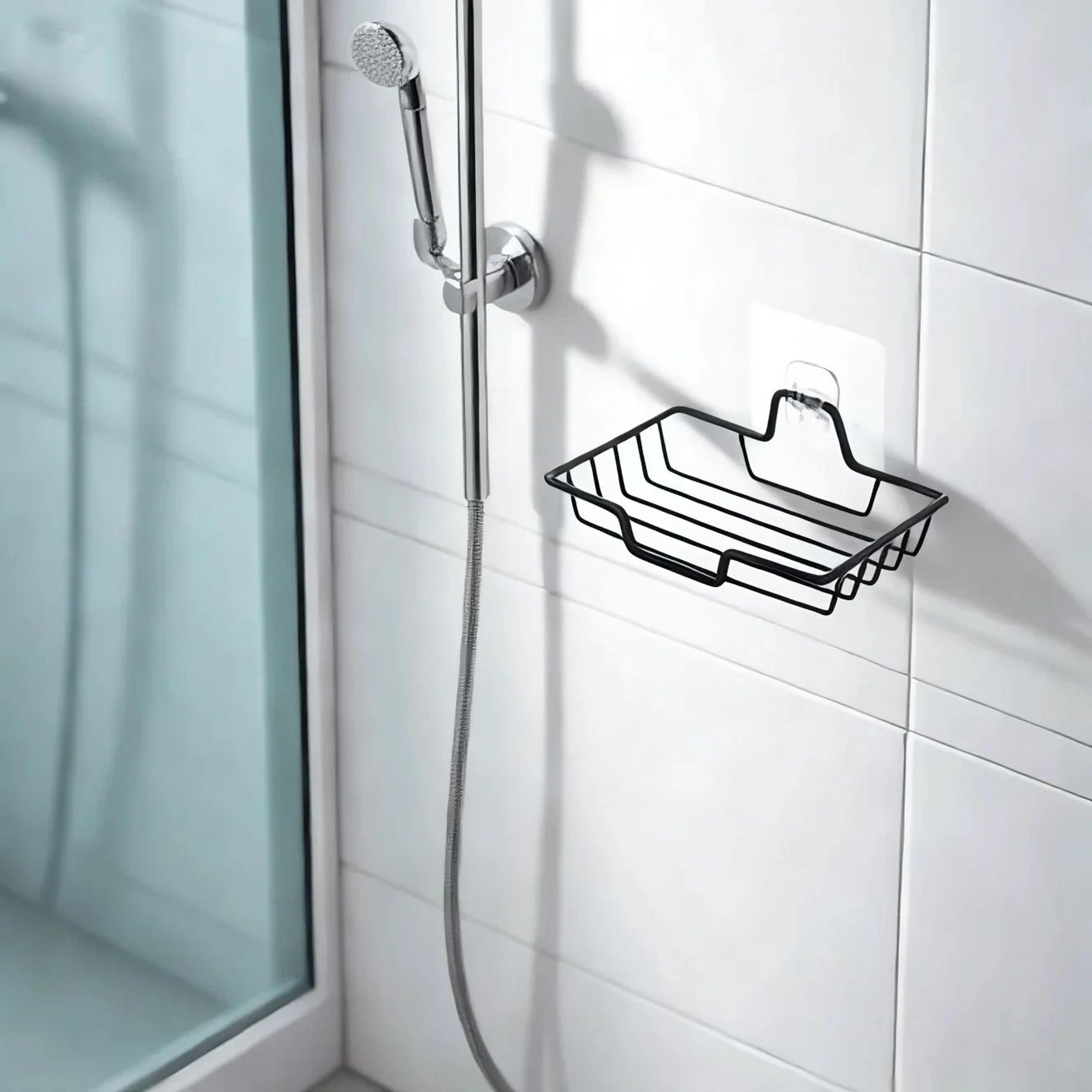 stainless steel wall mounted soap holder holds 2 soaps holiday gift for halloween christmas