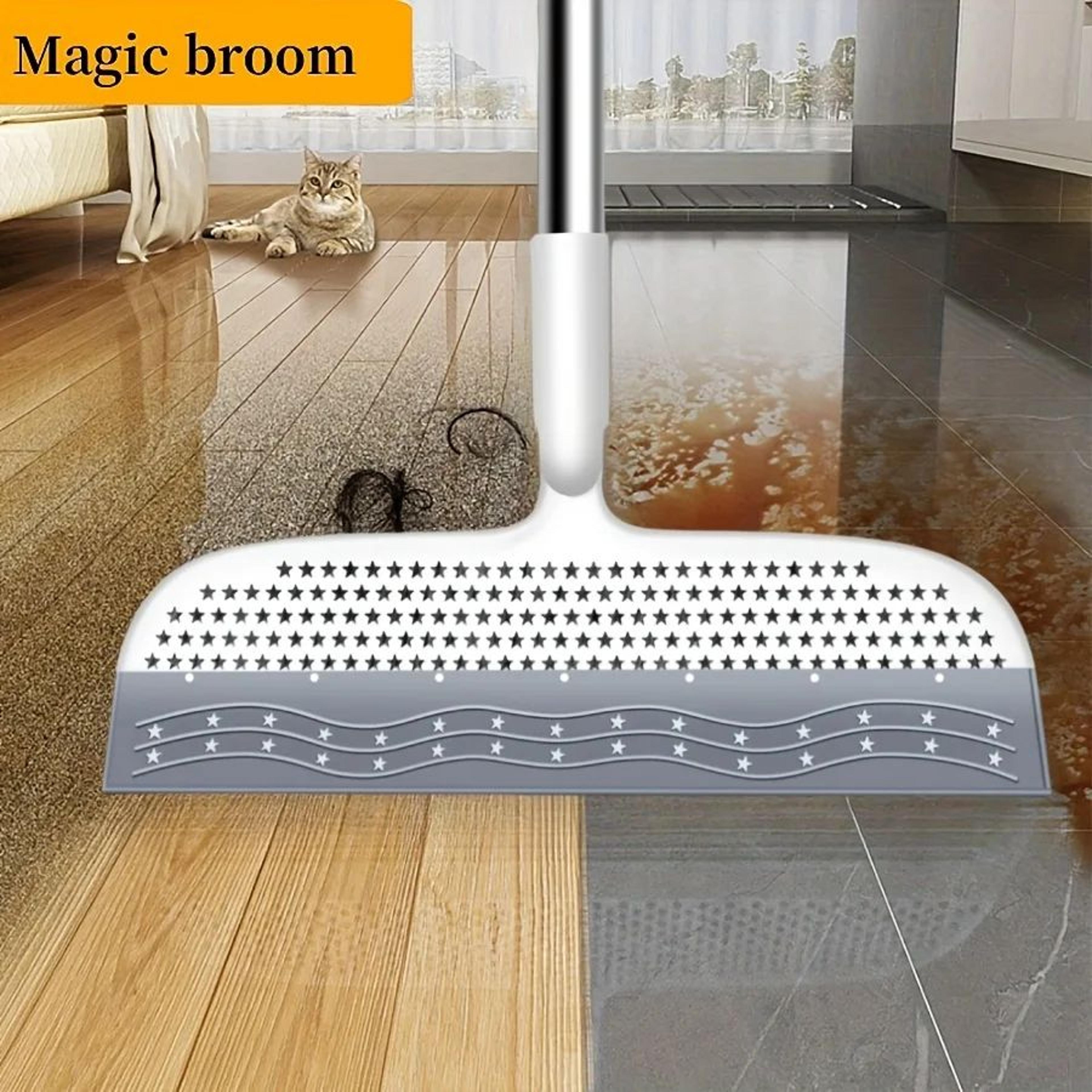 magic silicone scraper broom