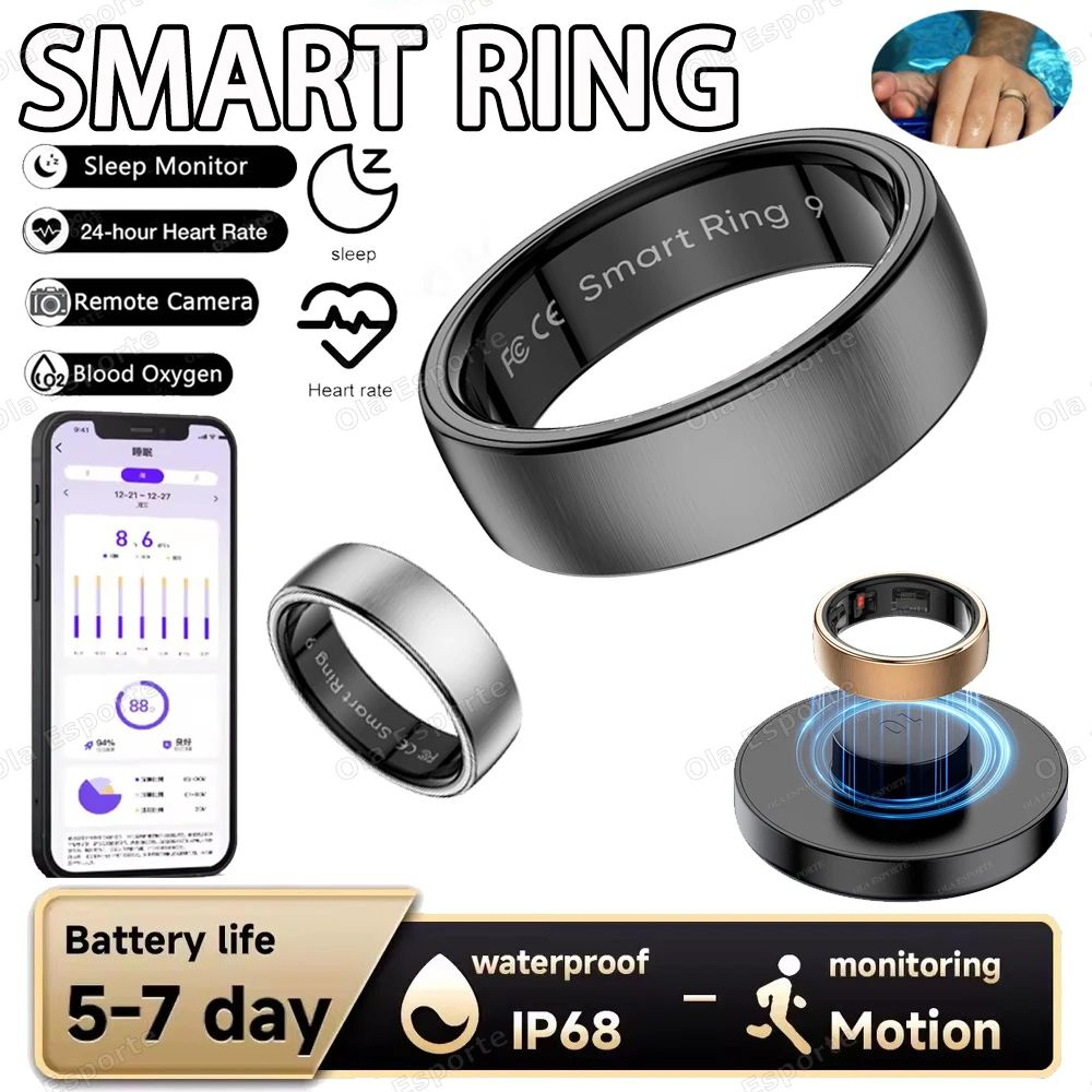 waterproof smart health ring