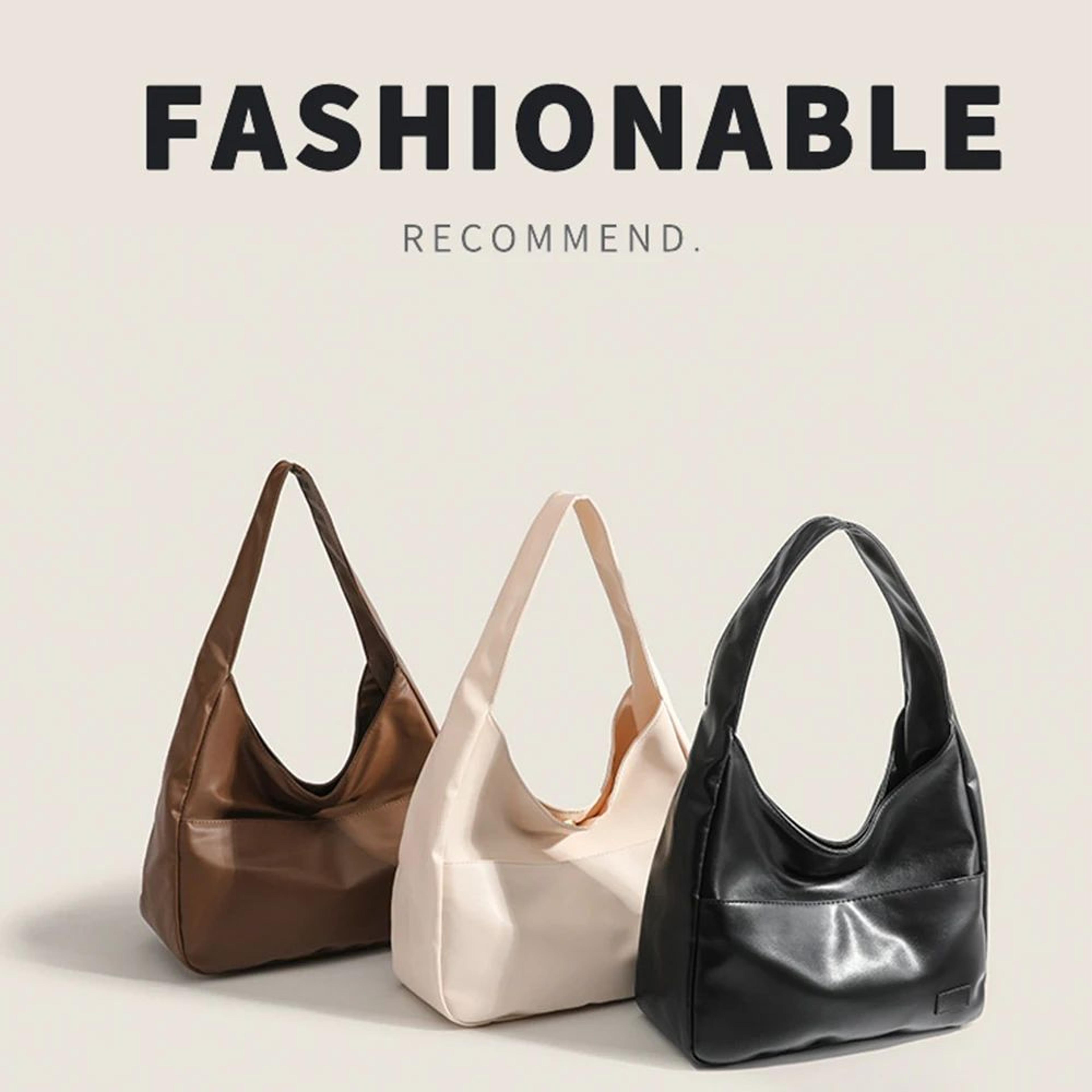 minimalist retro shoulder tote bag