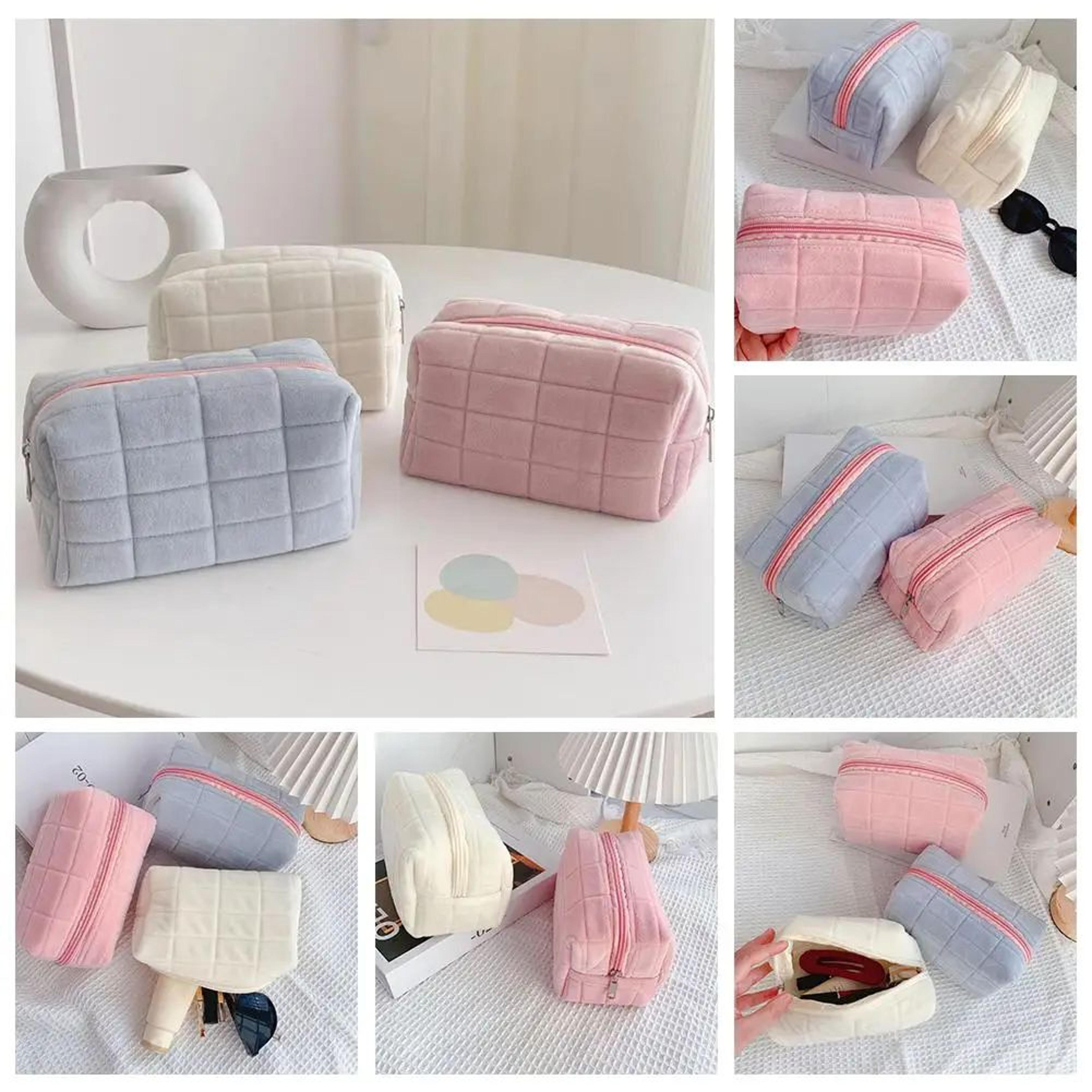 cute plush makeup storage bag