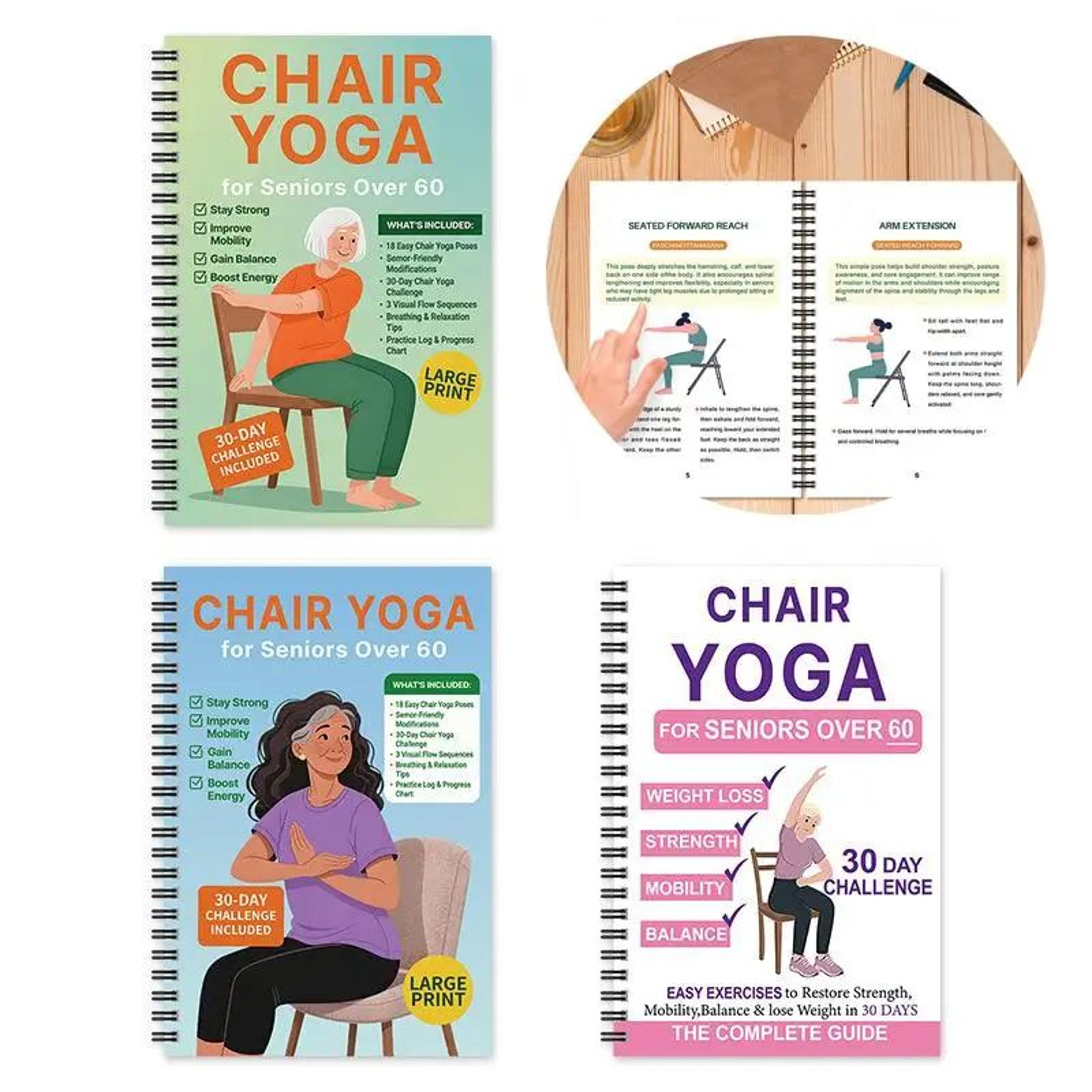chair yoga exercise book for seniors