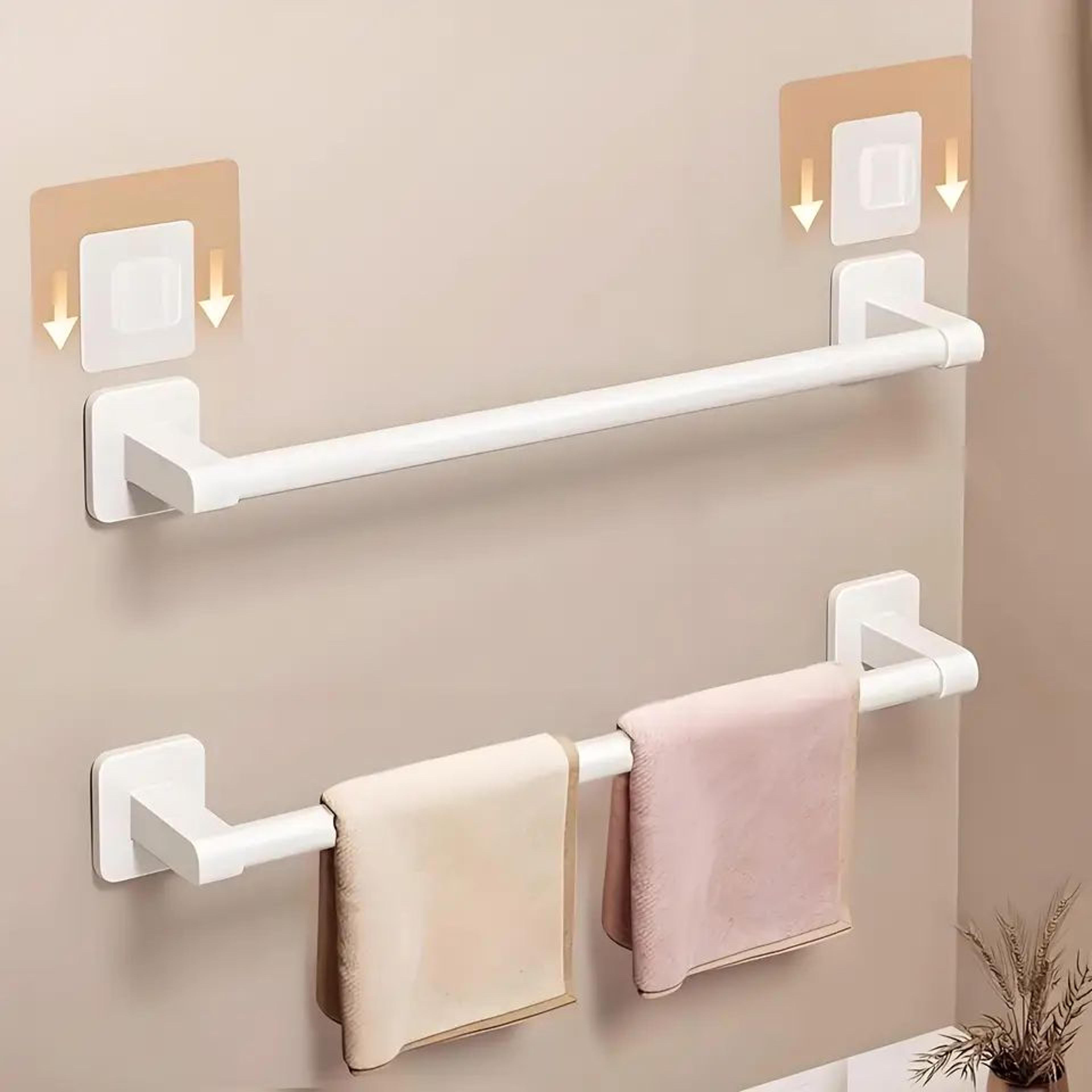 wall mounted no drill bathroom towel rack
