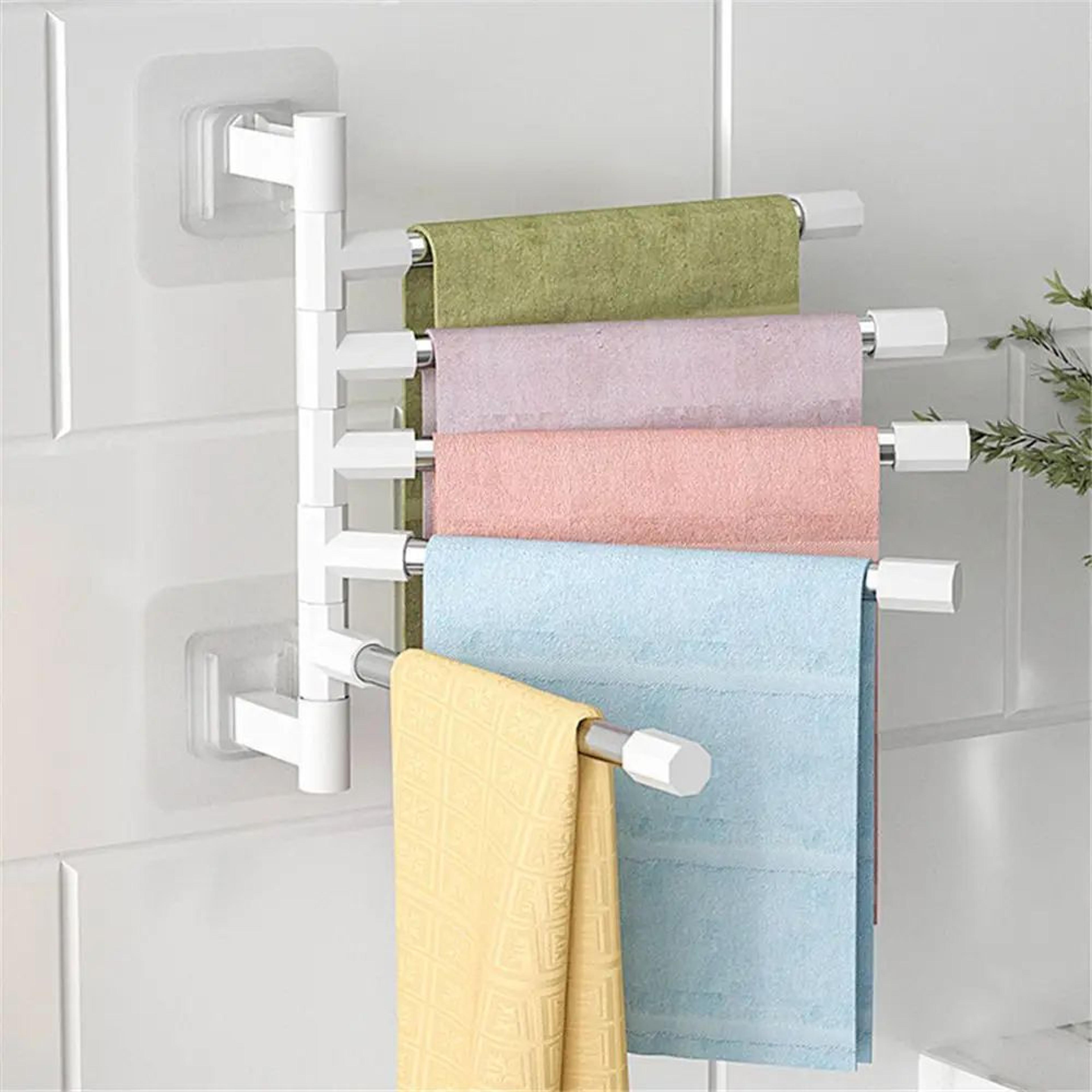 aluminum swing arm wall mounted towel rack