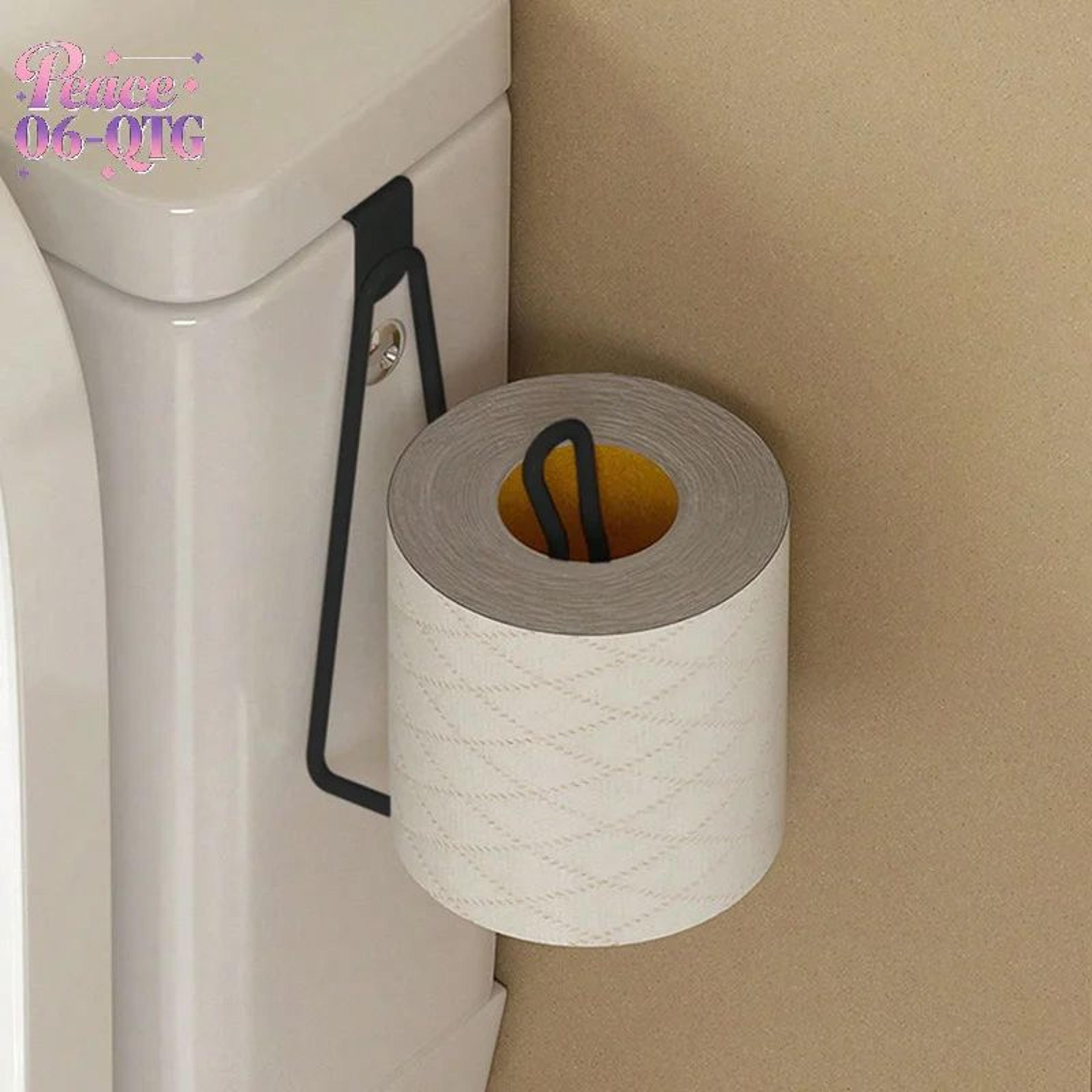stainless steel no drill toilet paper holder